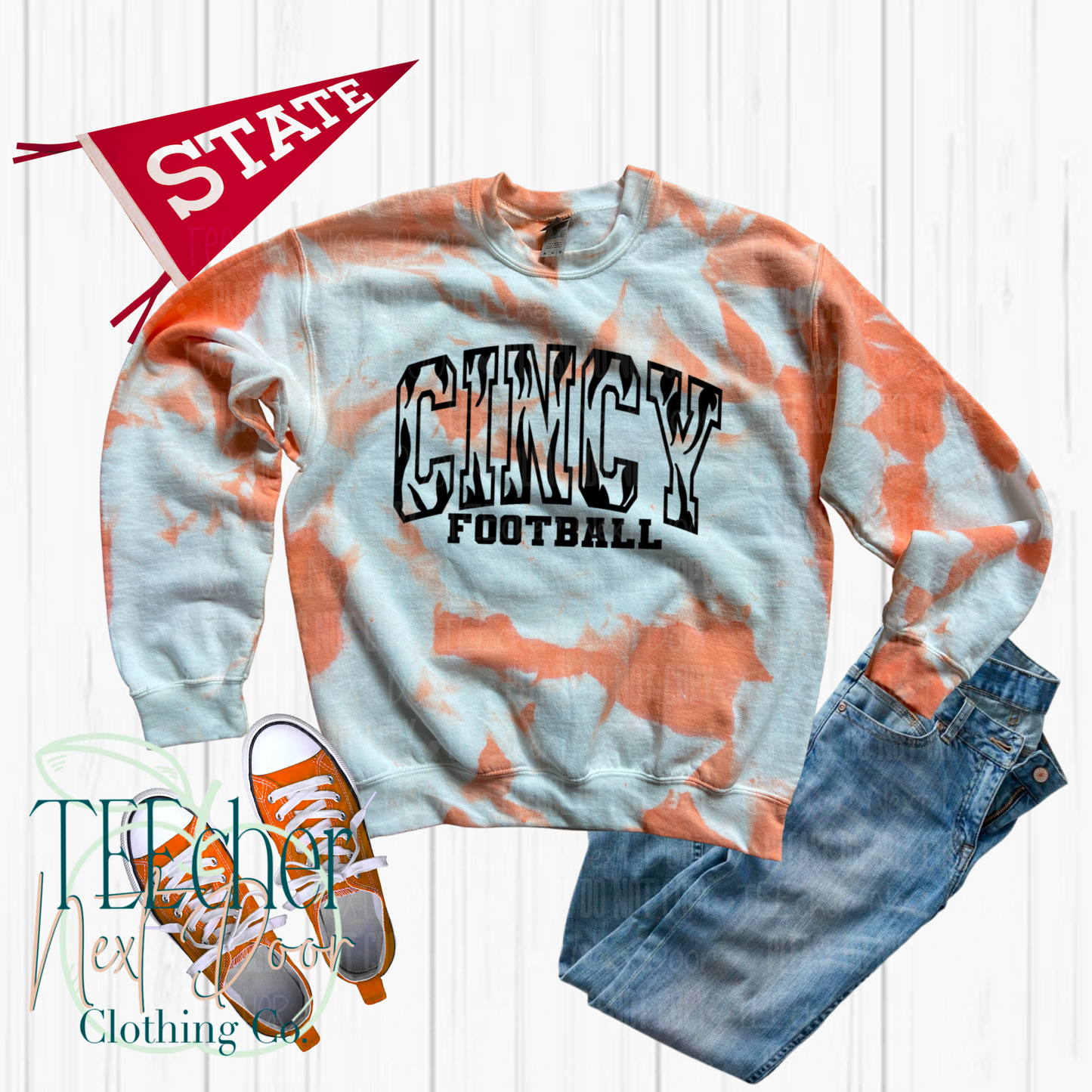 EXCLUSIVE- Cincy Tiger Stripe Football