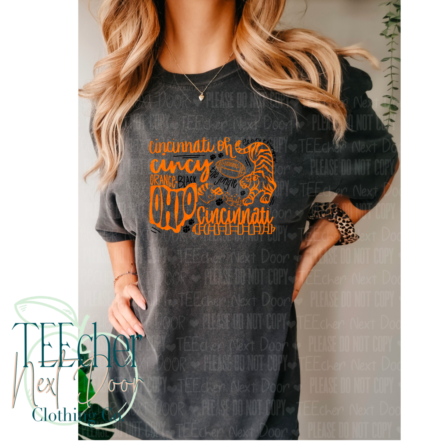 EXCLUSIVE- Black+Orange Jungle Collage