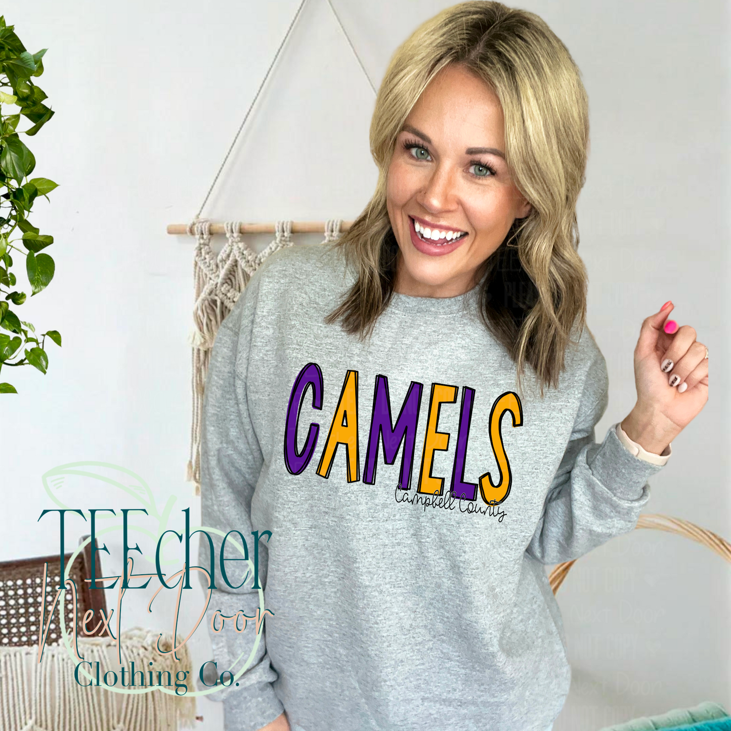 Campbell County Camels Hand Drawn