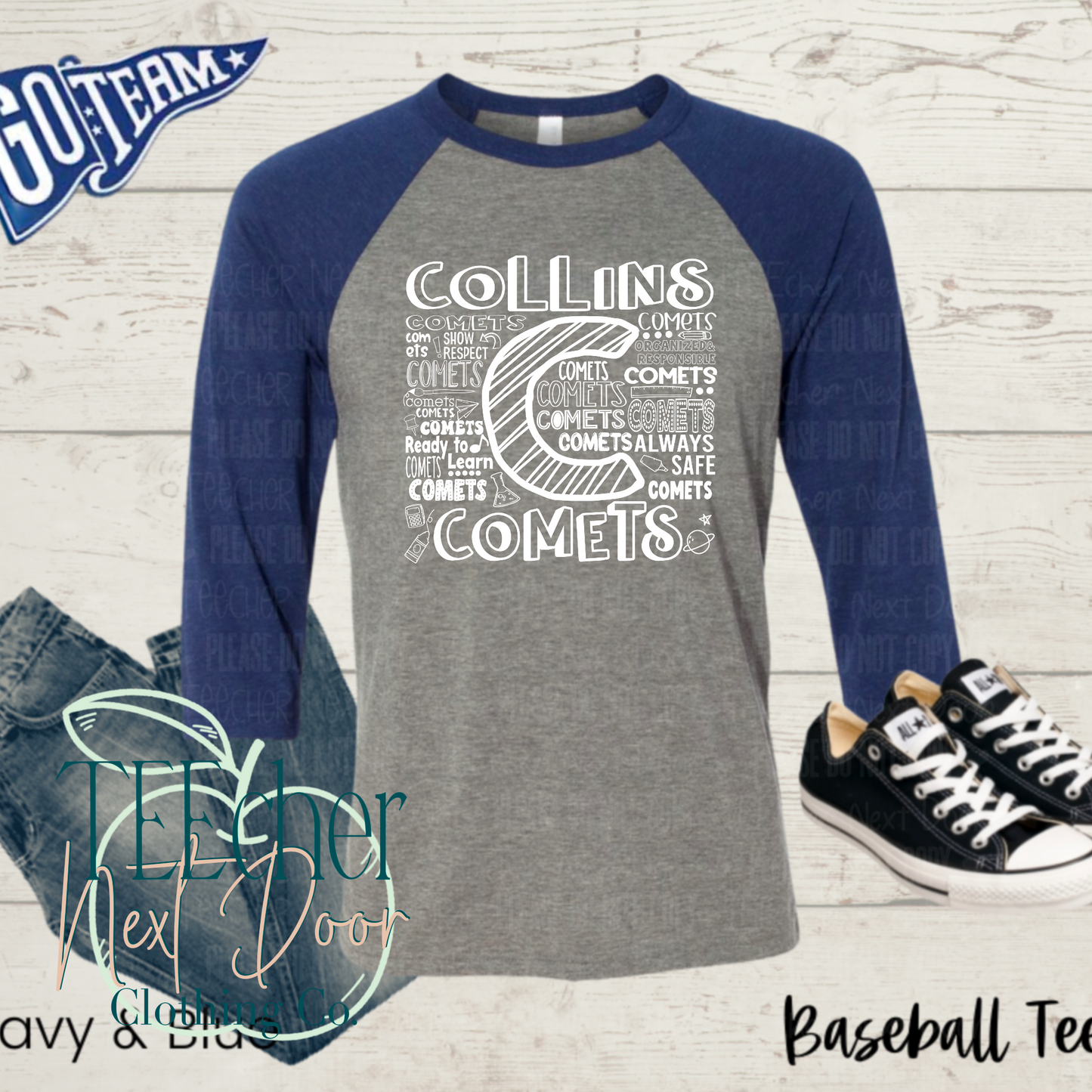Collins Comets Typography
