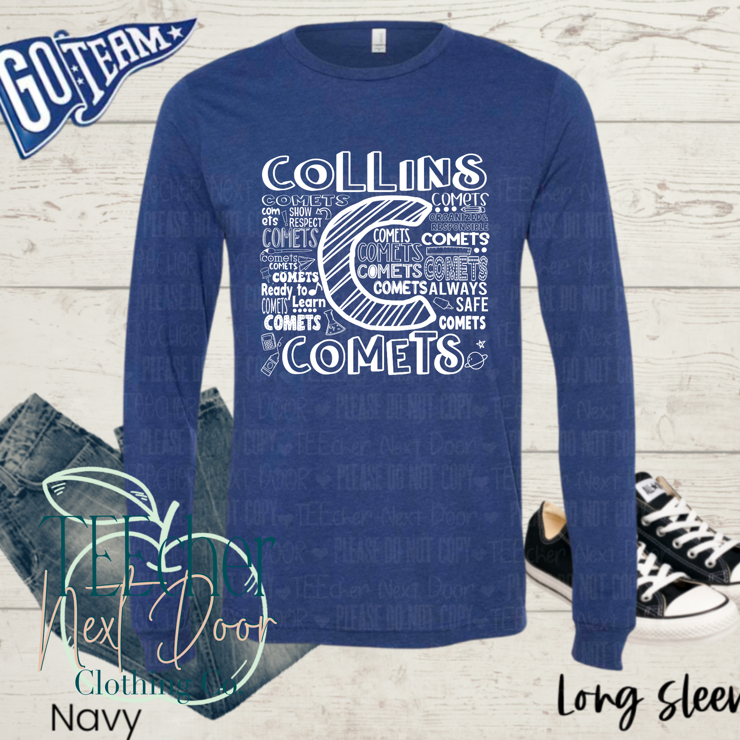 Collins Comets Typography