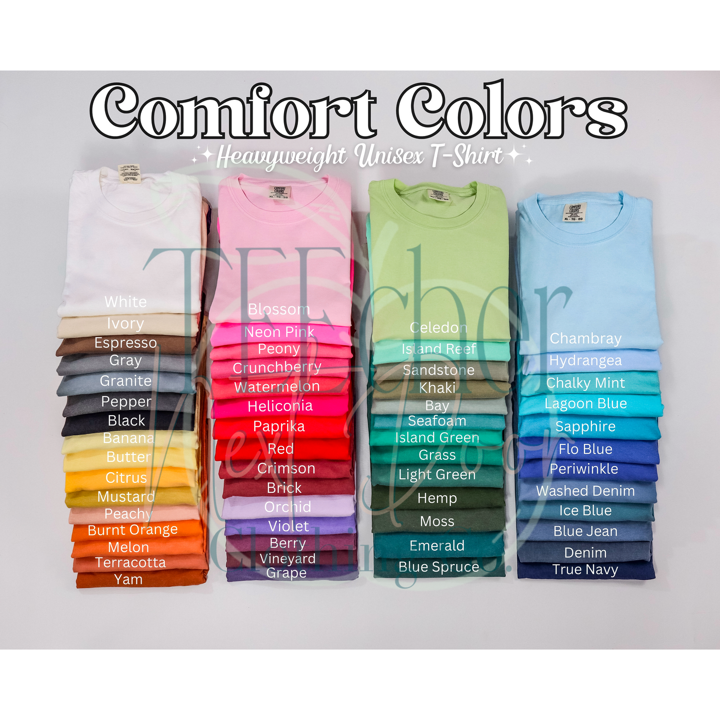 Neon Letters Mascots- Comfort Colors