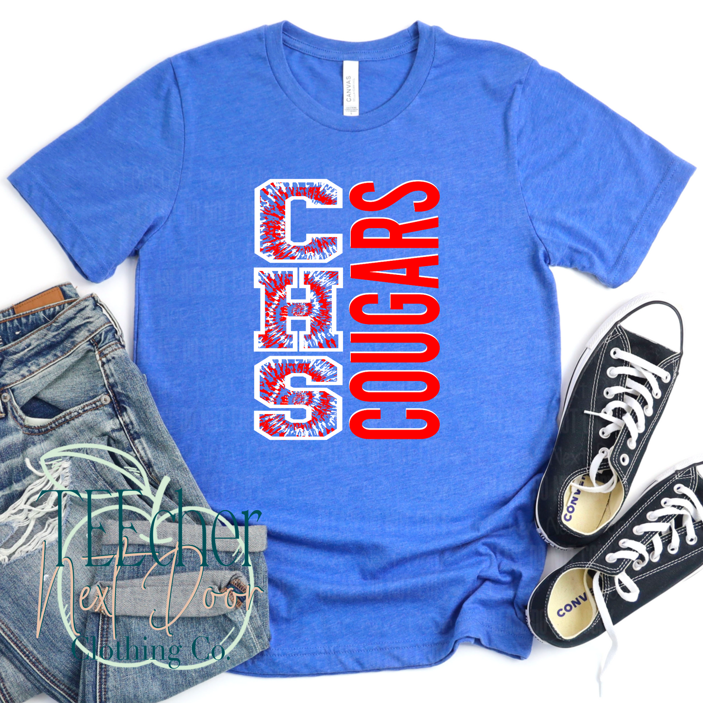 Conner Cougars Bold Tie Dye