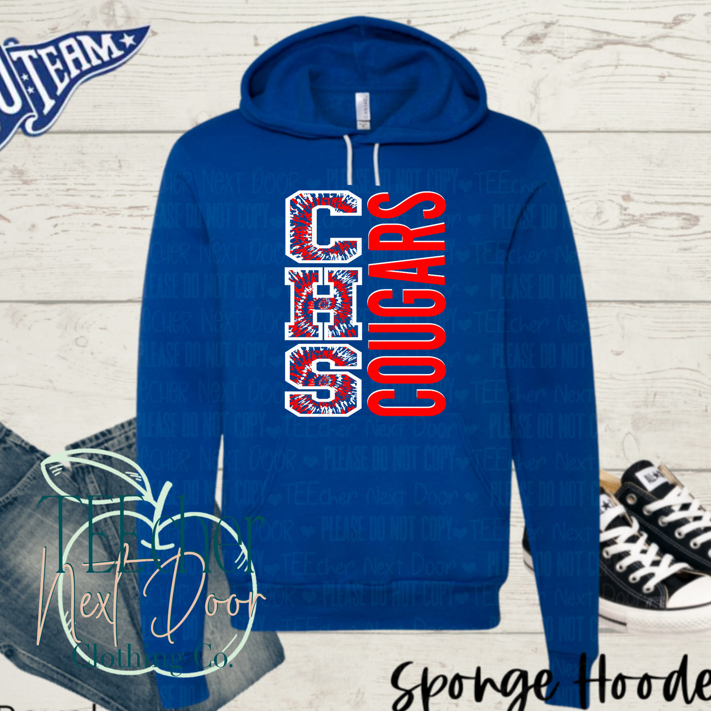 Conner Cougars Bold Tie Dye