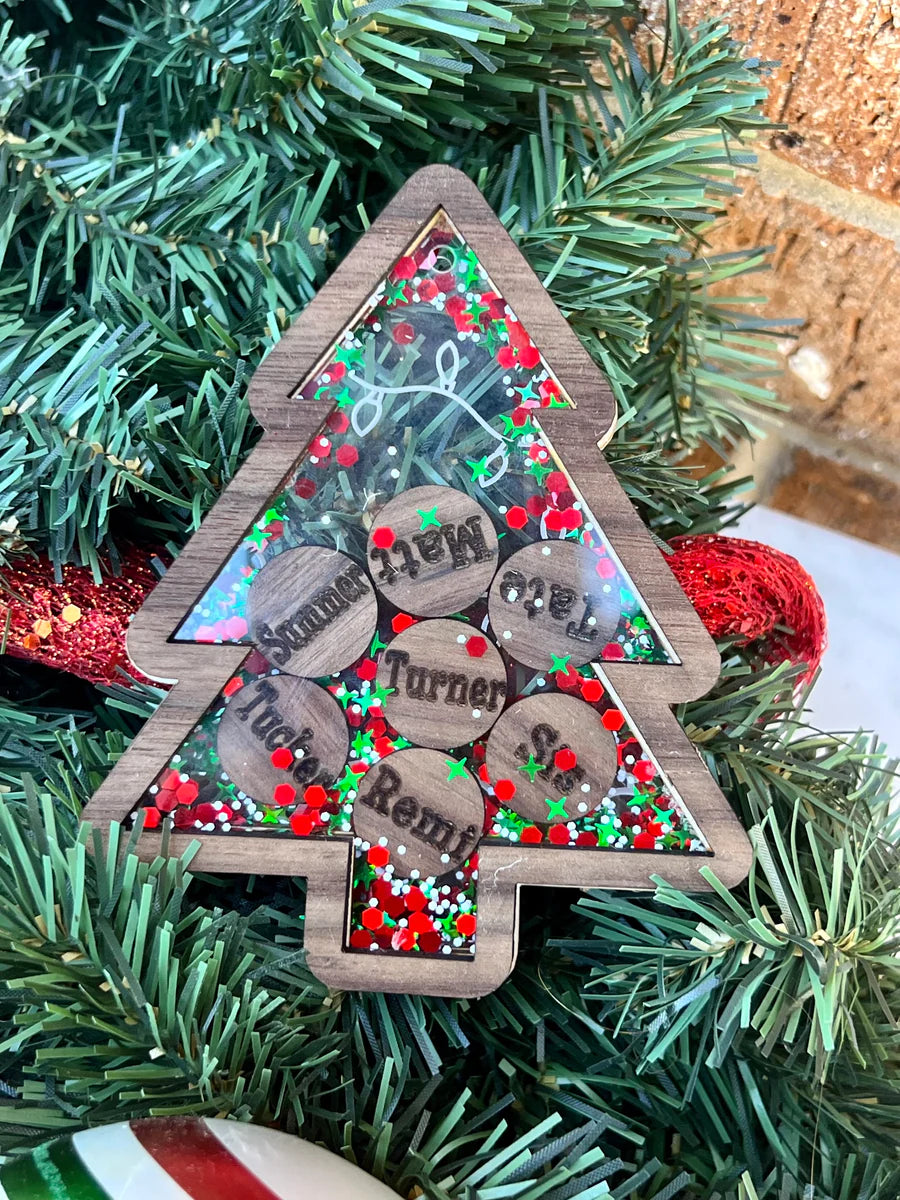 Family Tree Shaker Ornament