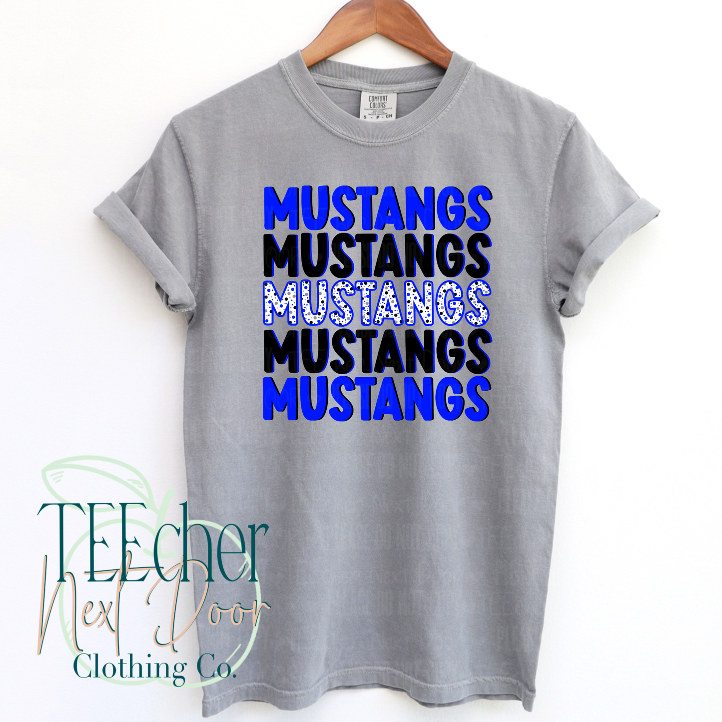 Mustangs Spotted Stacked