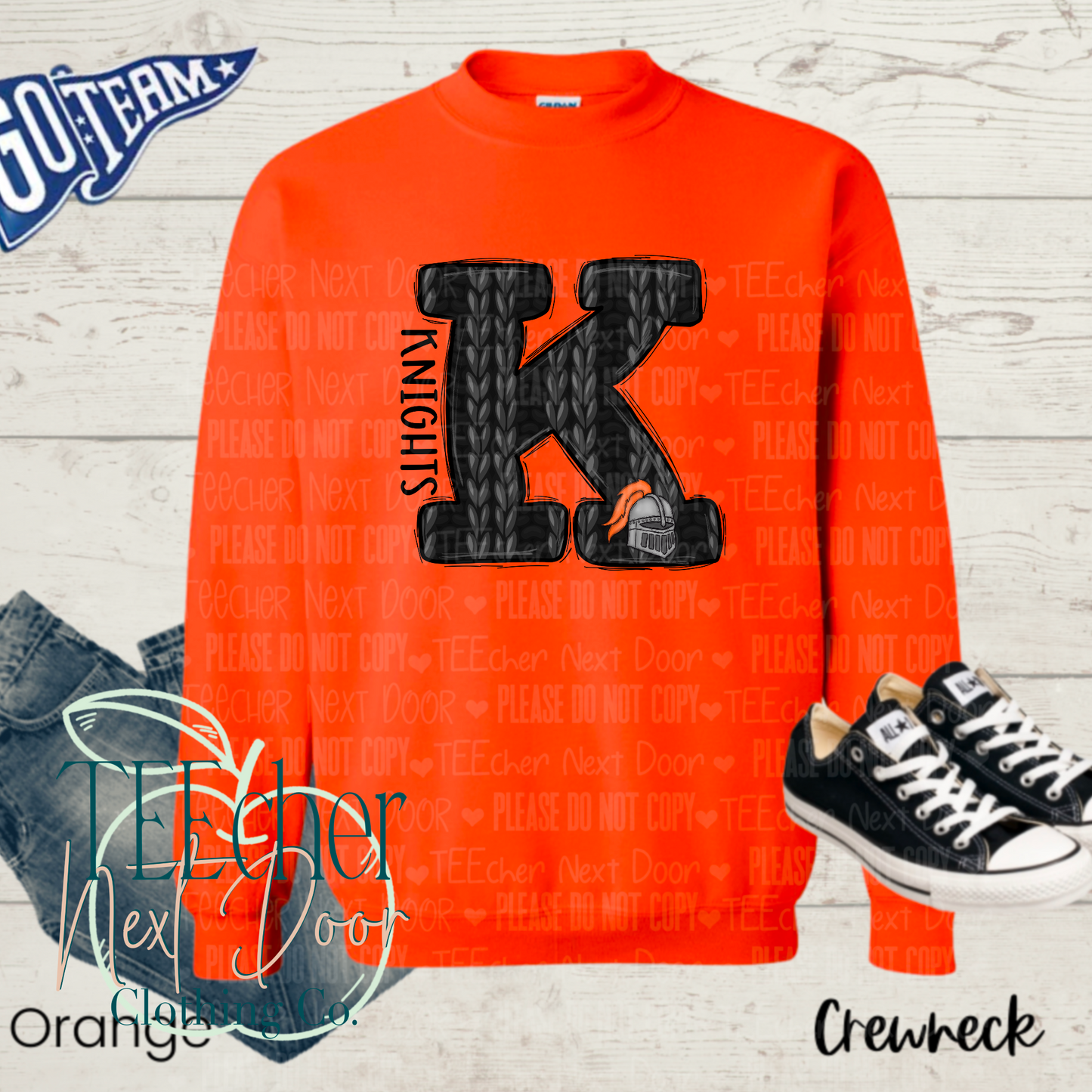 Knights Sweater Letter