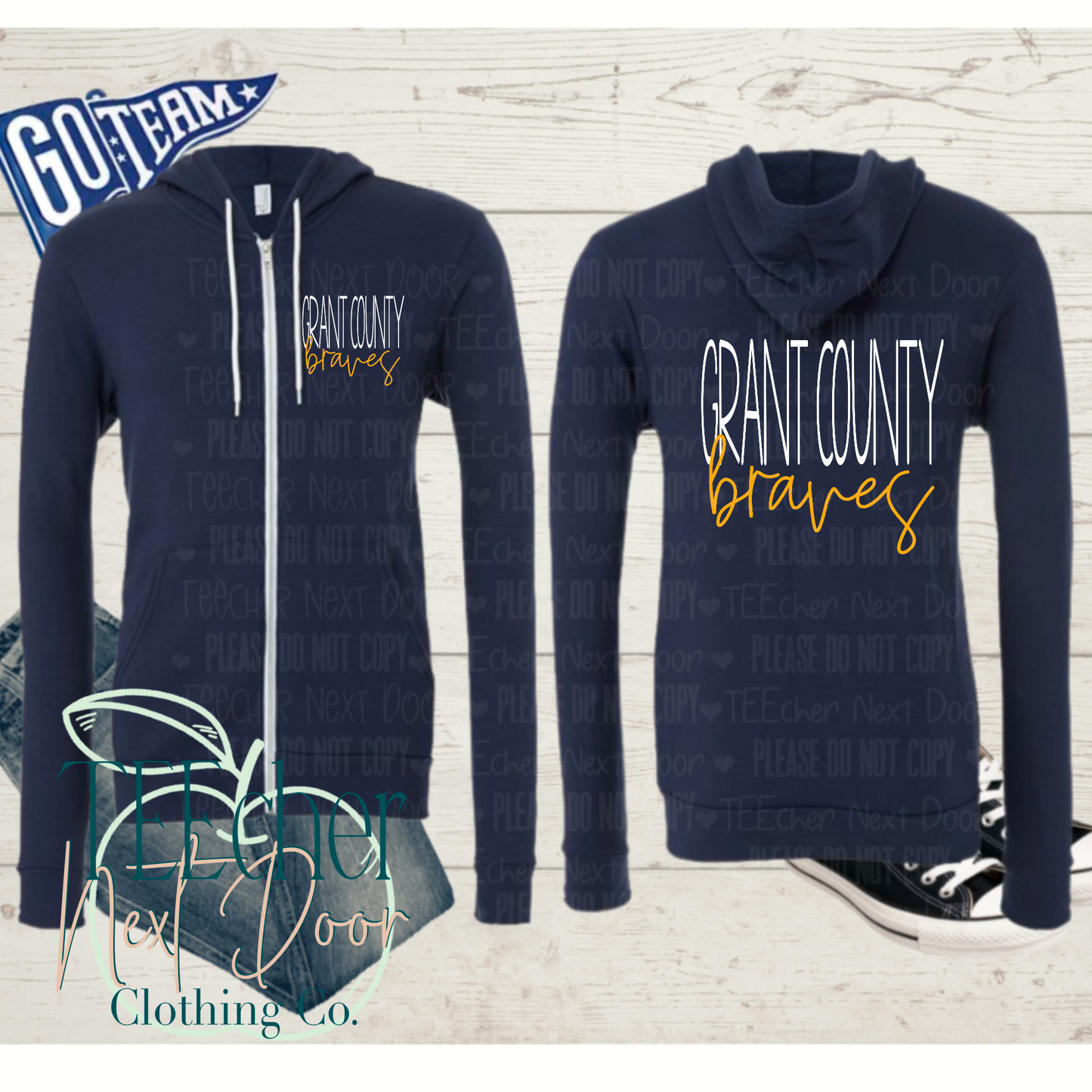 Grant County Braves Classic Script