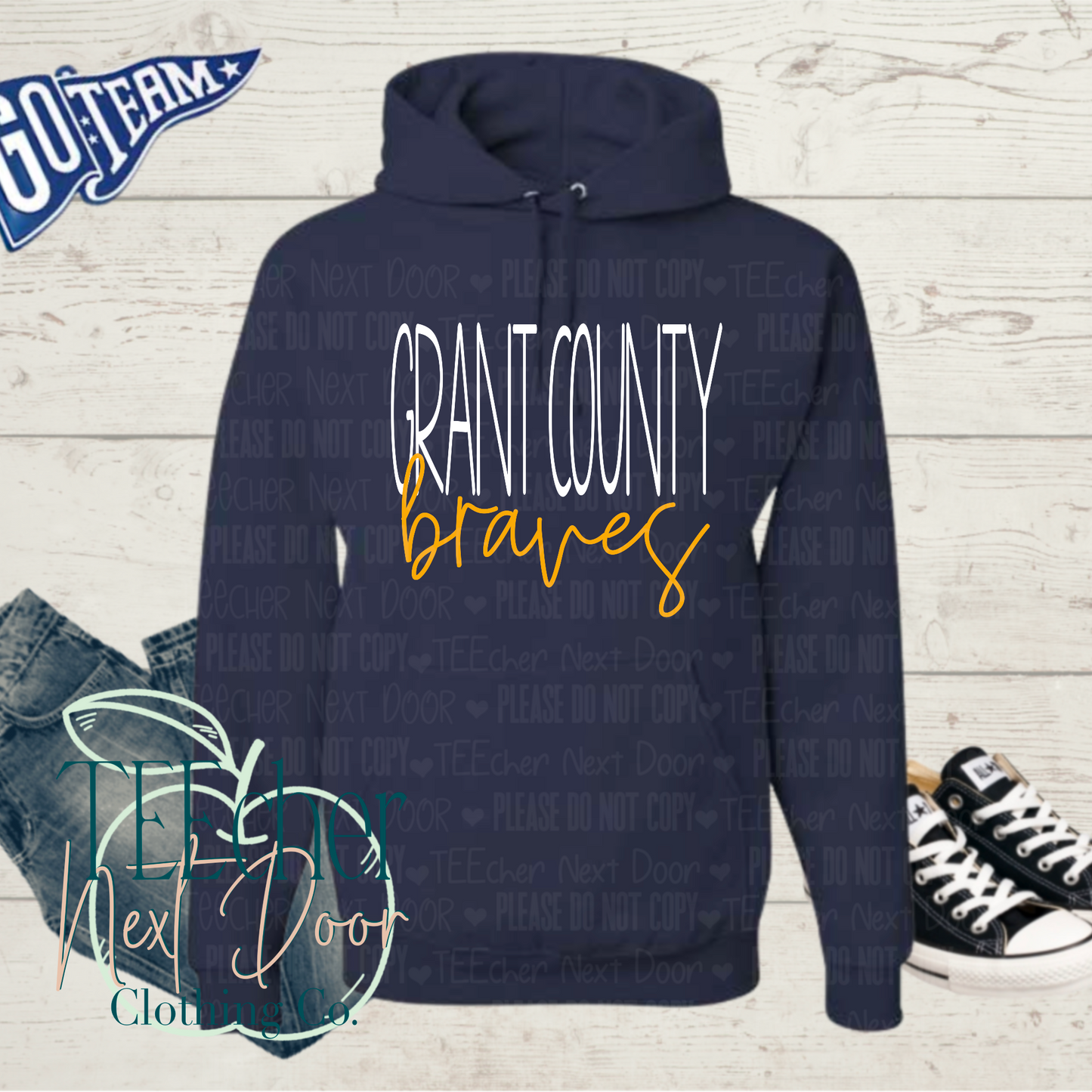 Grant County Braves Classic Script
