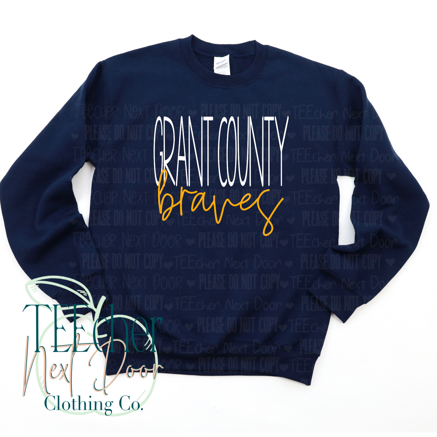 Grant County Braves Classic Script