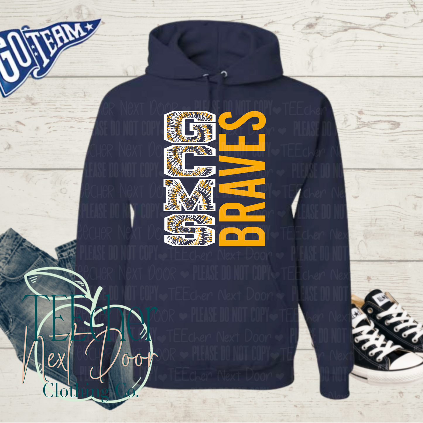 GCMS Braves Bold Tie Dye