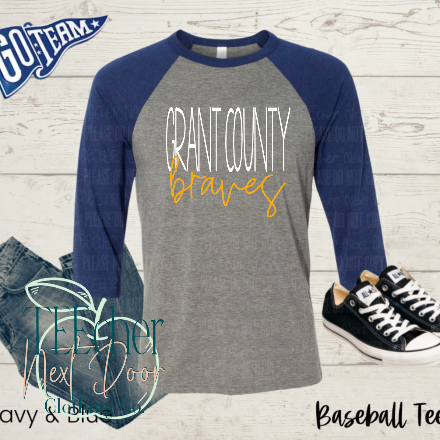 Grant County Braves Classic Script