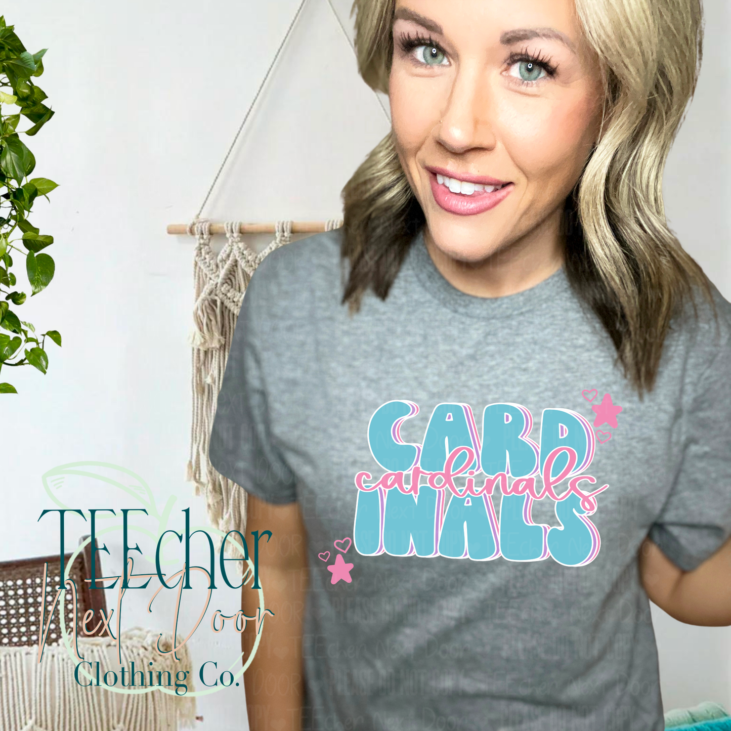 Cardinals Pastel Retro