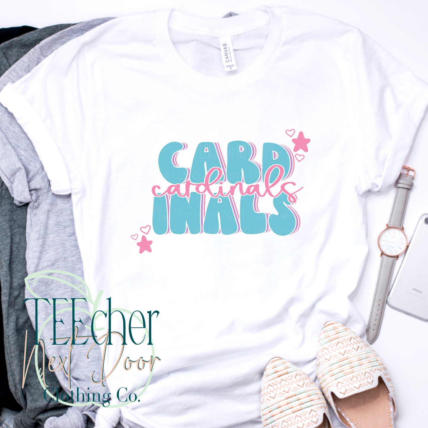 Cardinals Pastel Retro