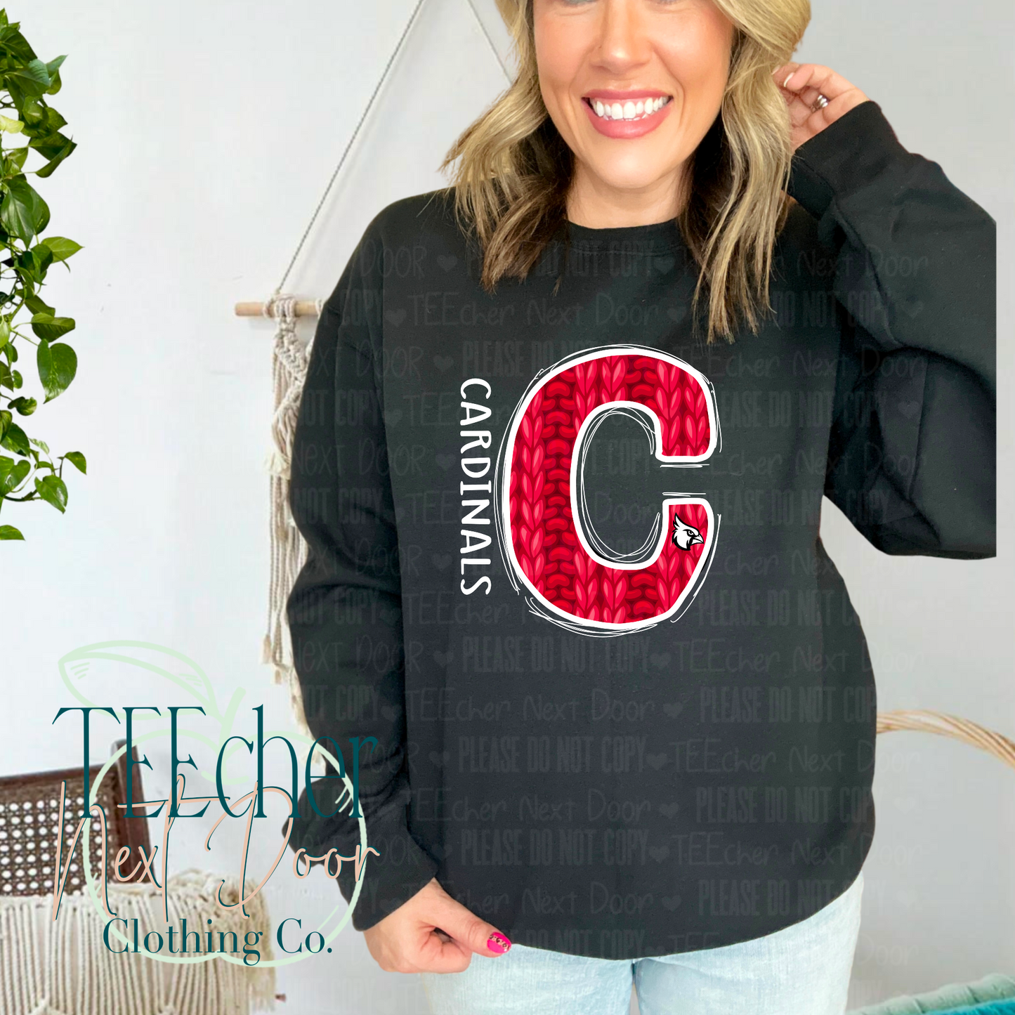 Cardinals Sweater Letter