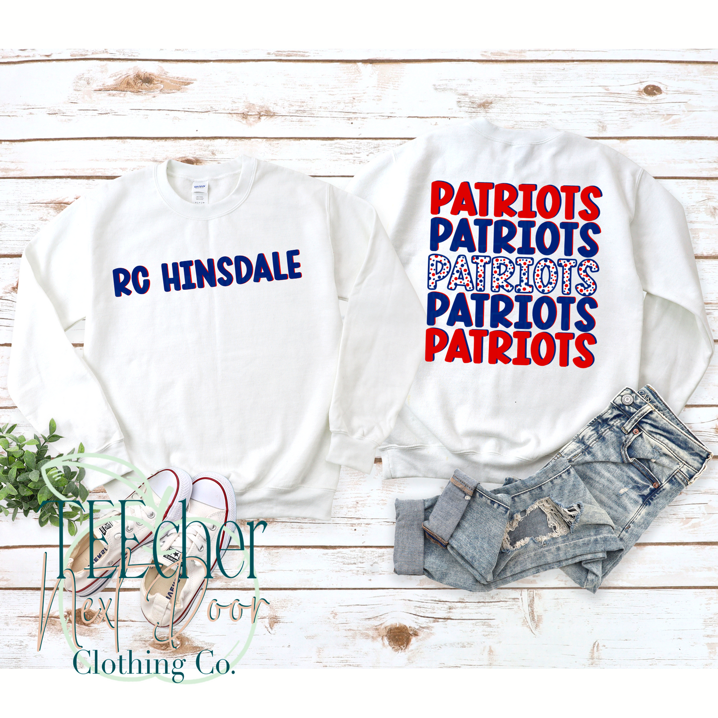 Hinsdale Patriots Spotted Stacked