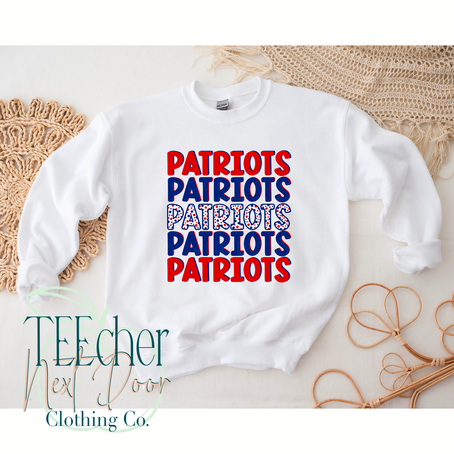 Hinsdale Patriots Spotted Stacked