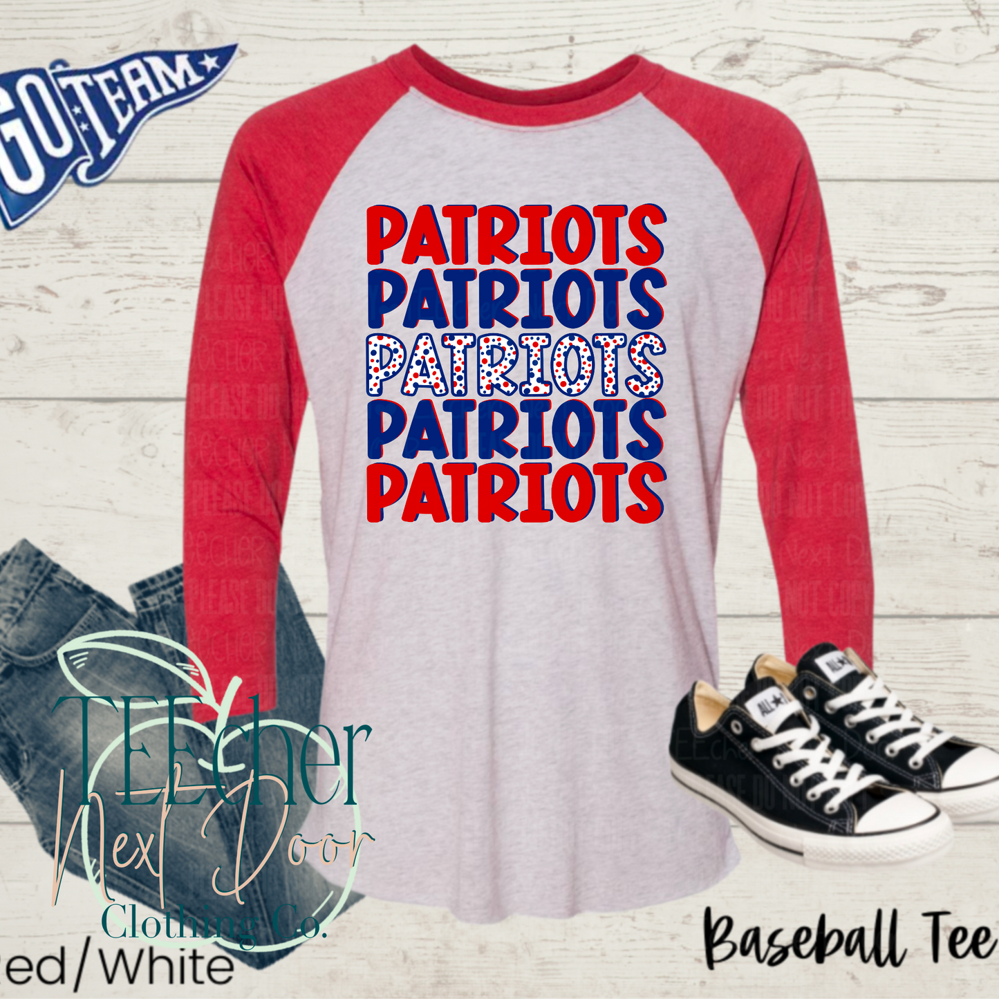 Hinsdale Patriots Spotted Stacked