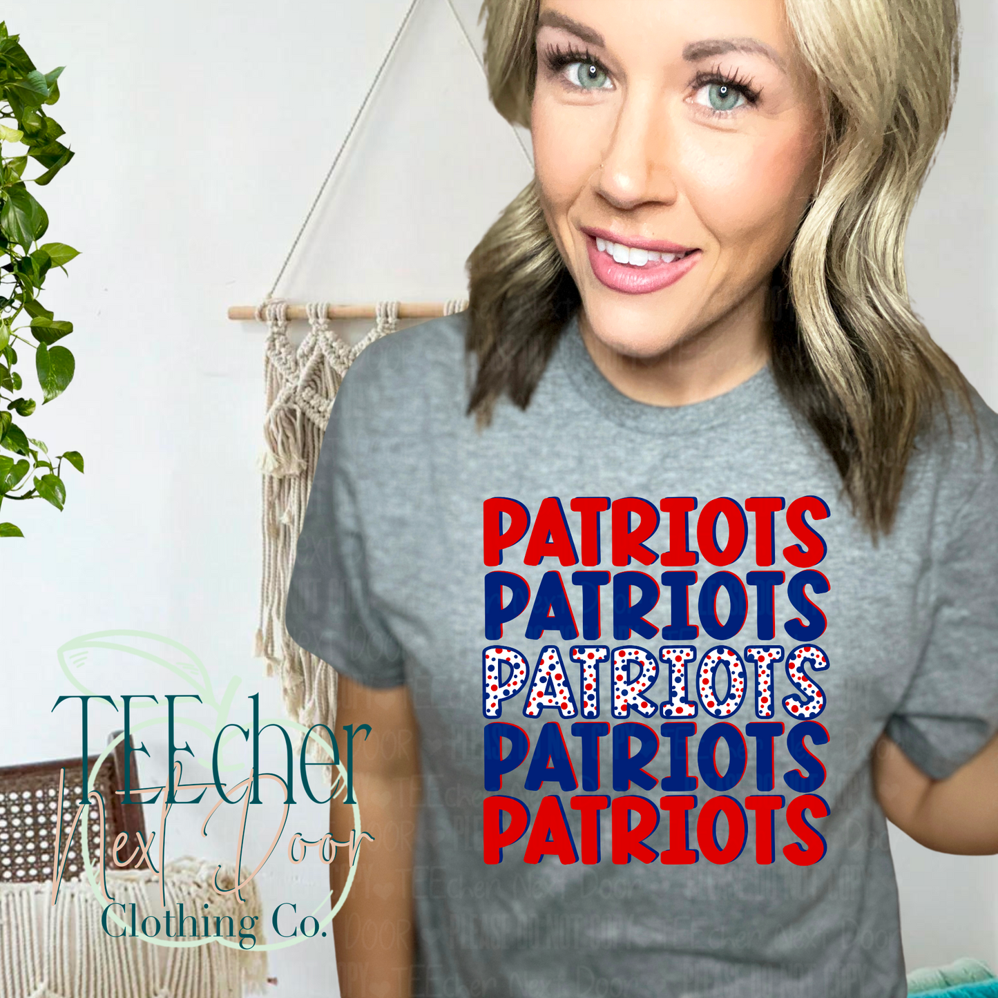 Hinsdale Patriots Spotted Stacked