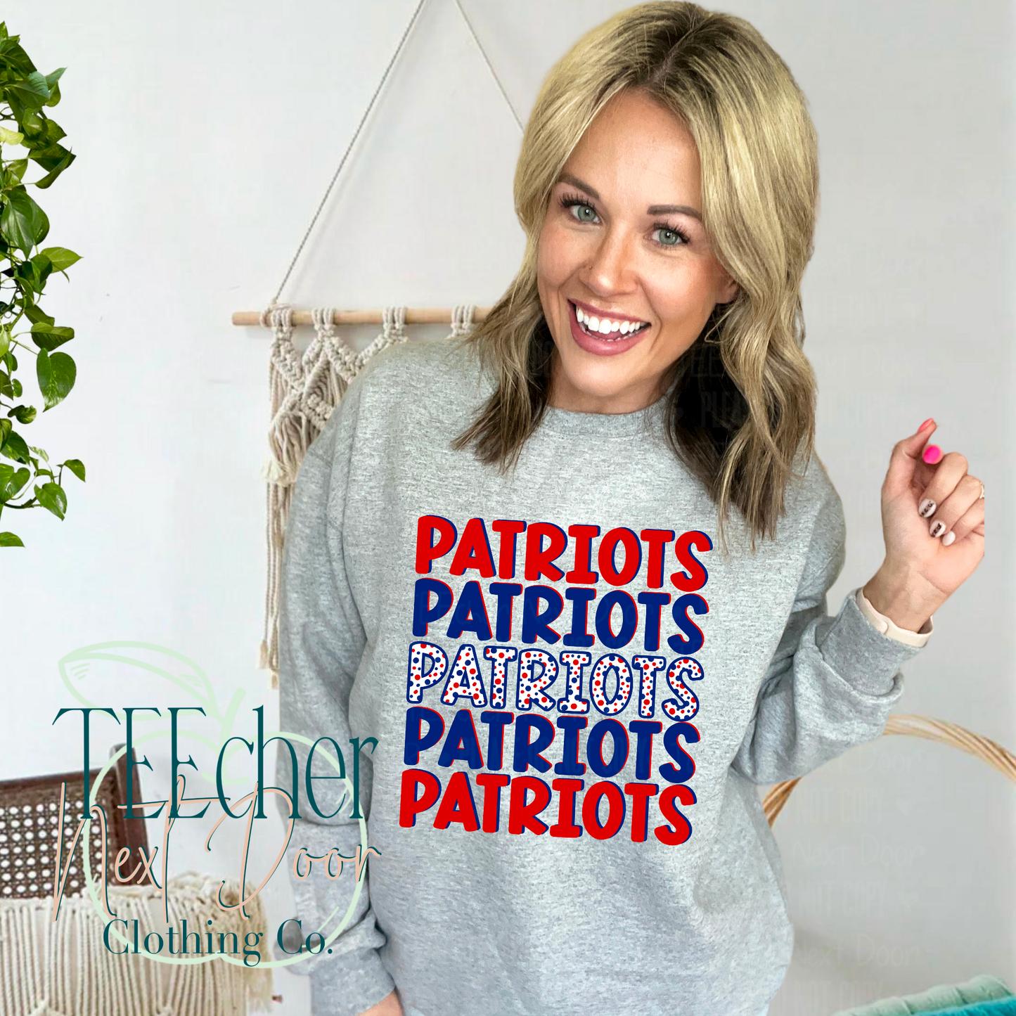 Hinsdale Patriots Spotted Stacked