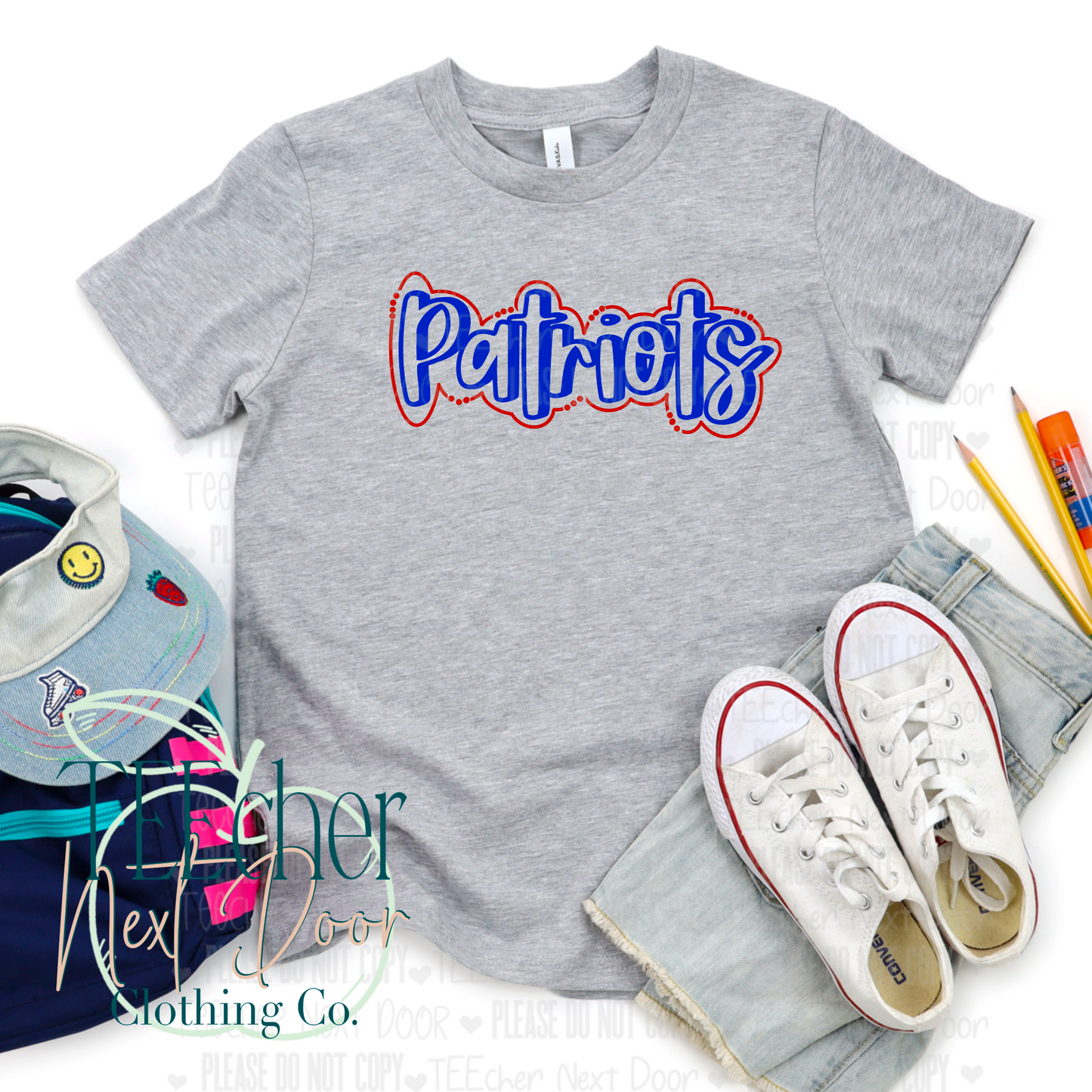 Patriots Doodle Outline