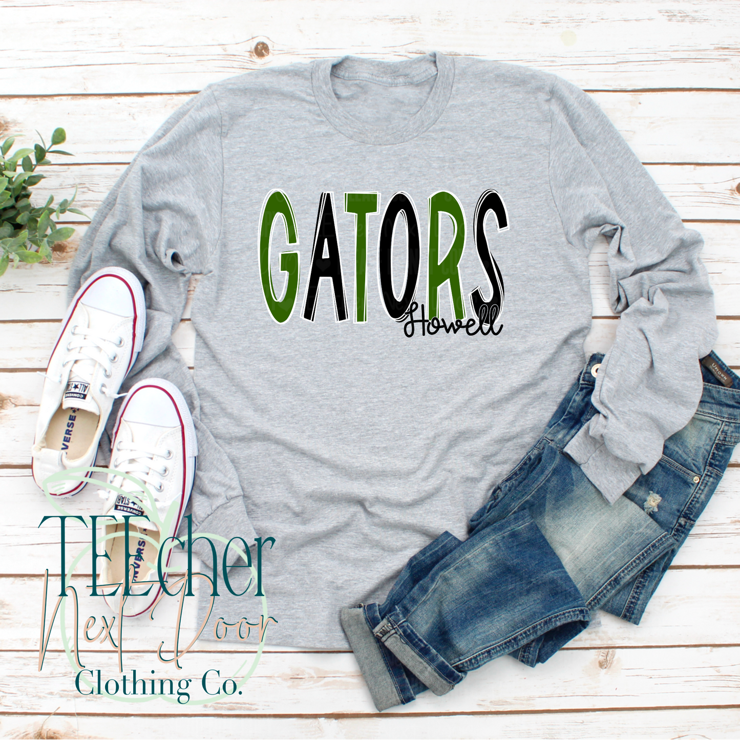 Howell Gators Outlined Handwritten
