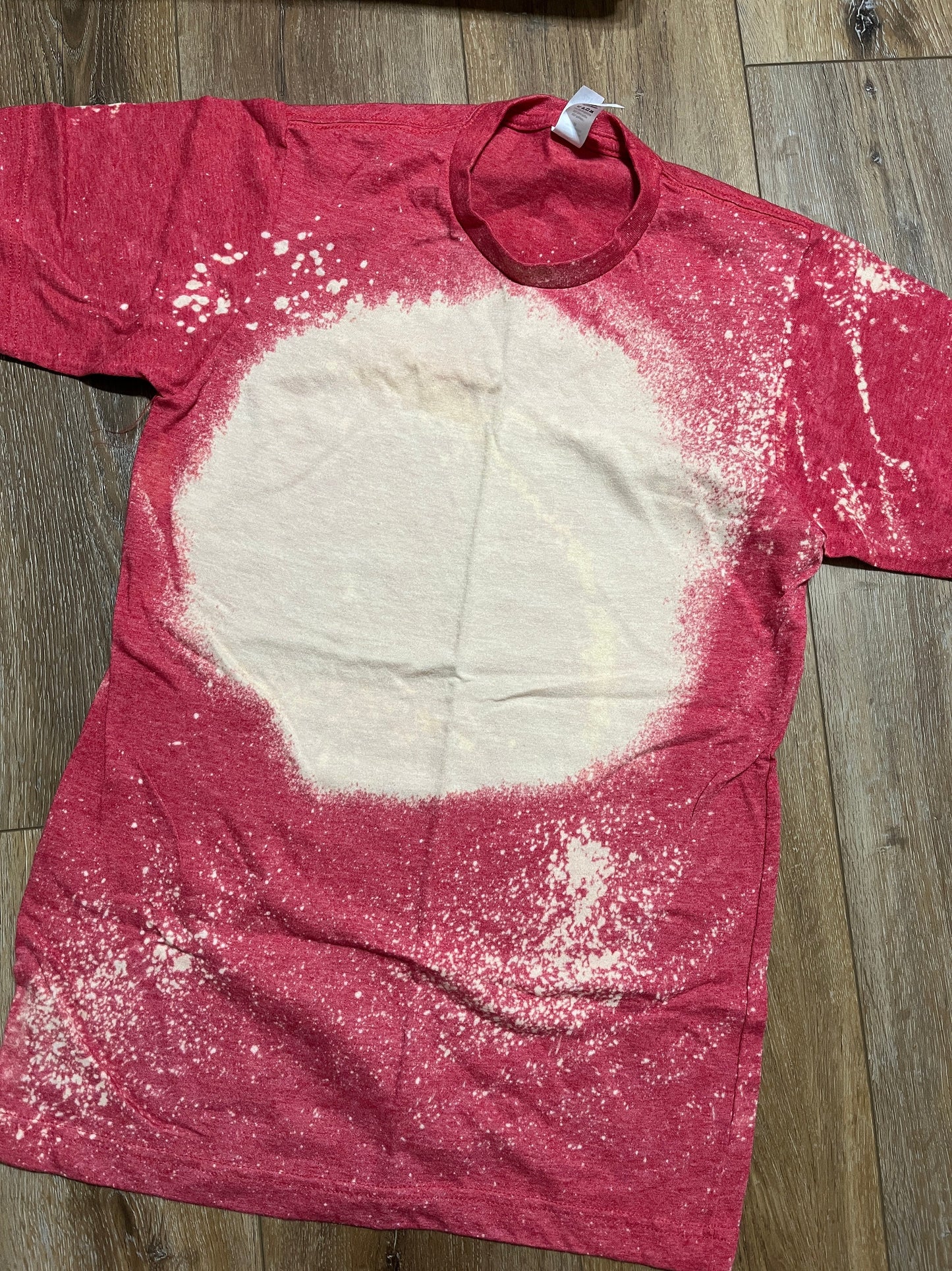 Size LARGE Build Your Own Bleached Tee--CHOOSE DESIGN IN GROUP