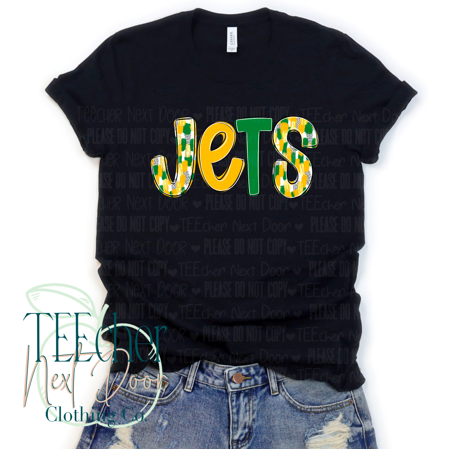 Green & Gold Jets Poppy
