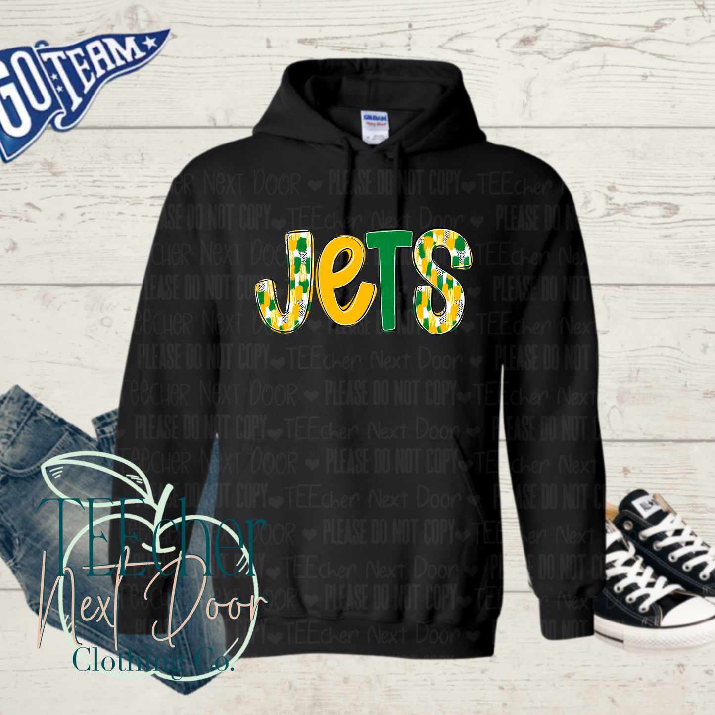 Green & Gold Jets Poppy