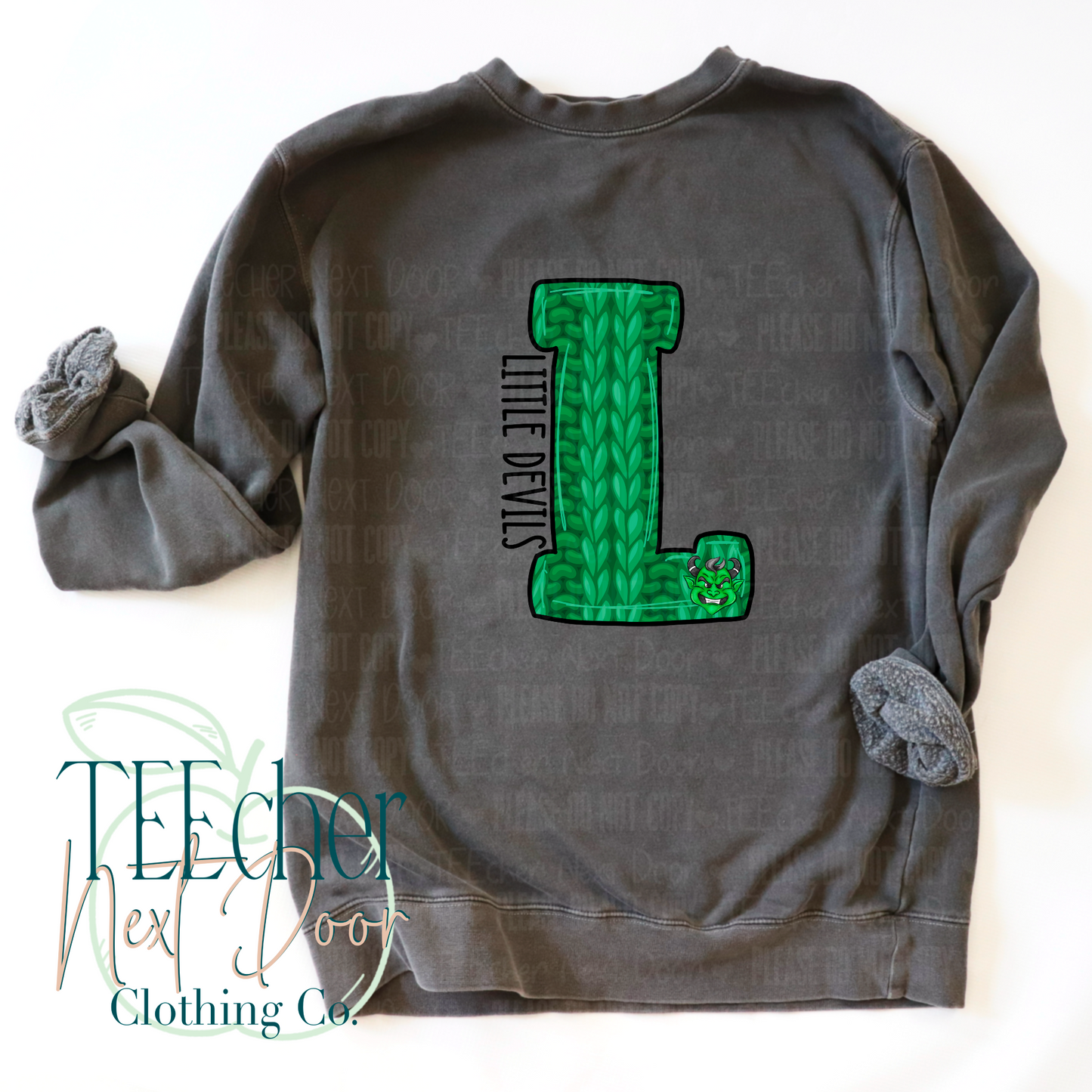 Little Devils Sweater Letter