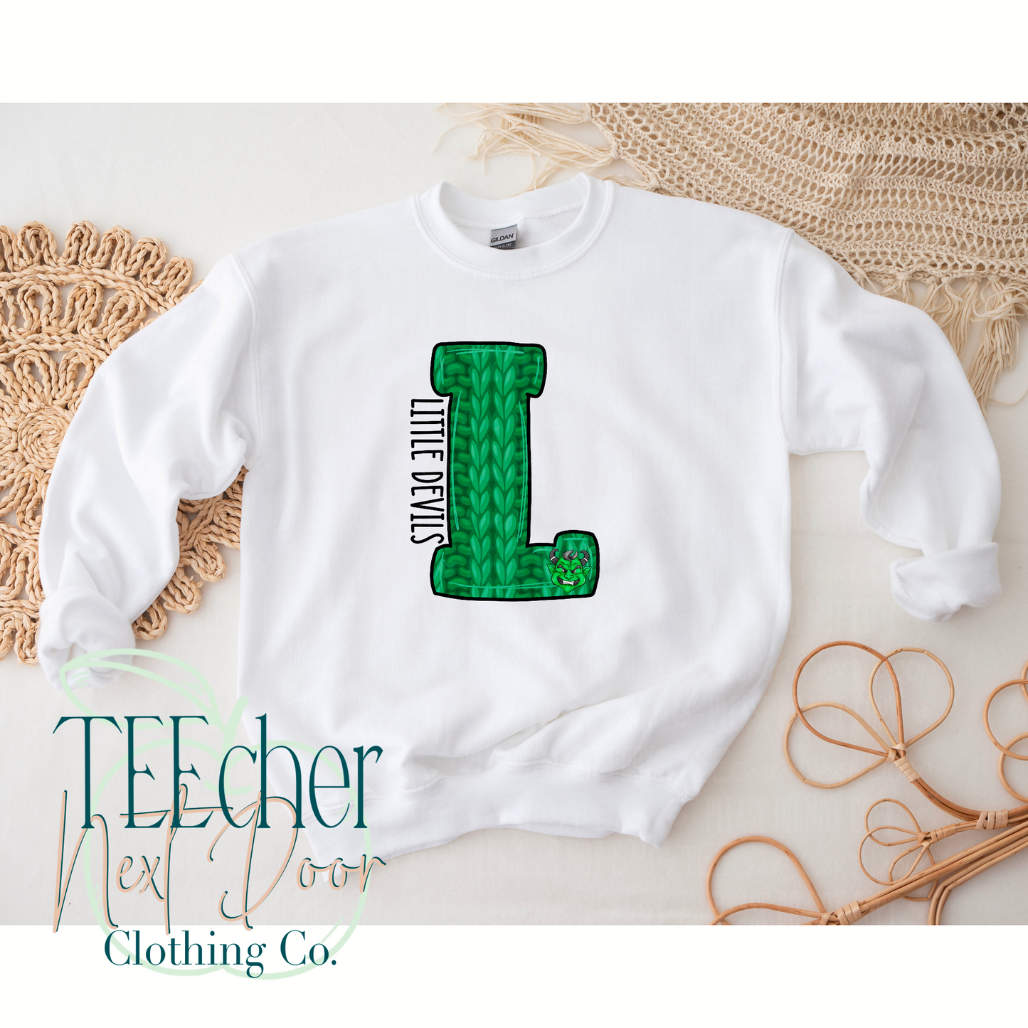 Little Devils Sweater Letter