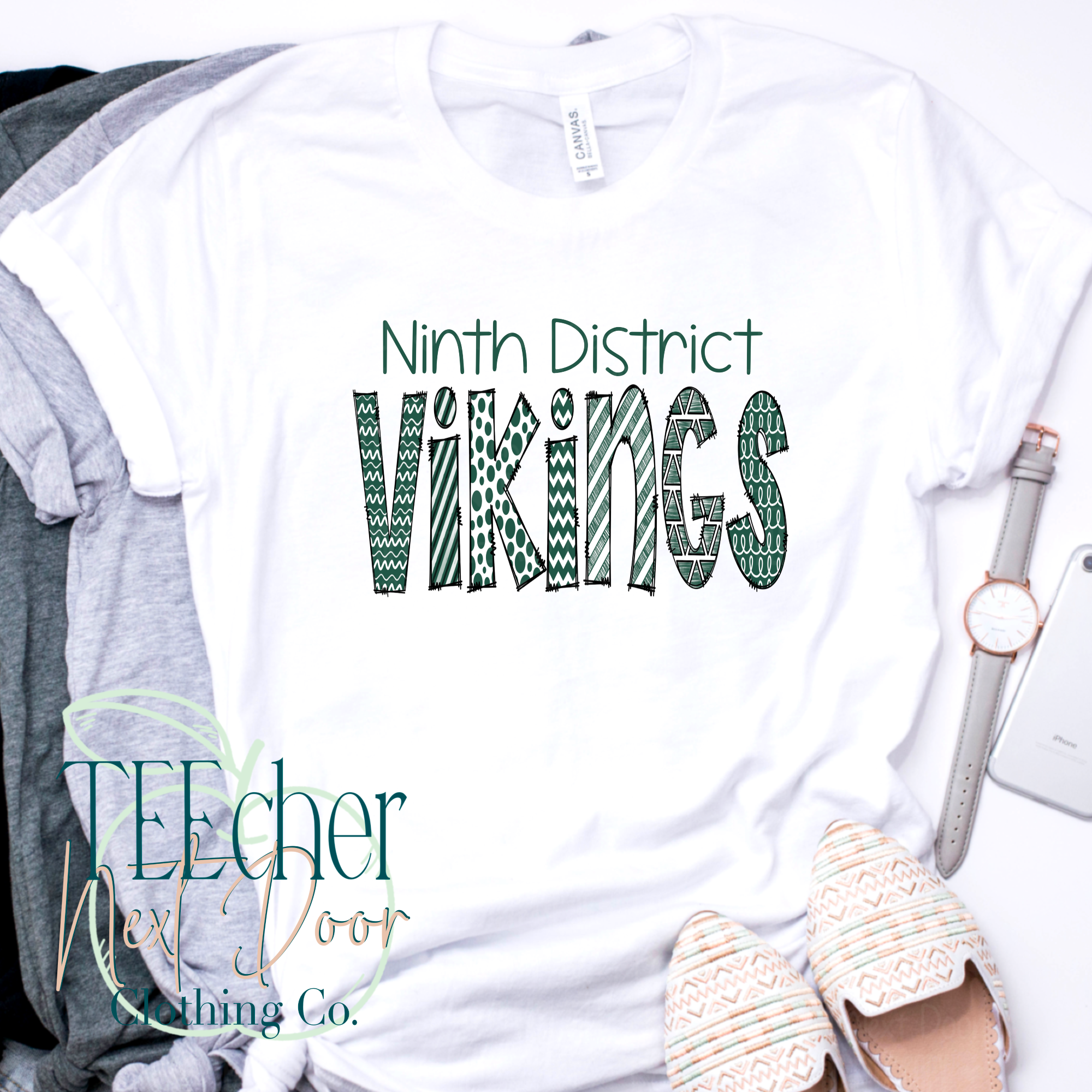Ninth District Vikings Plaid Mascot