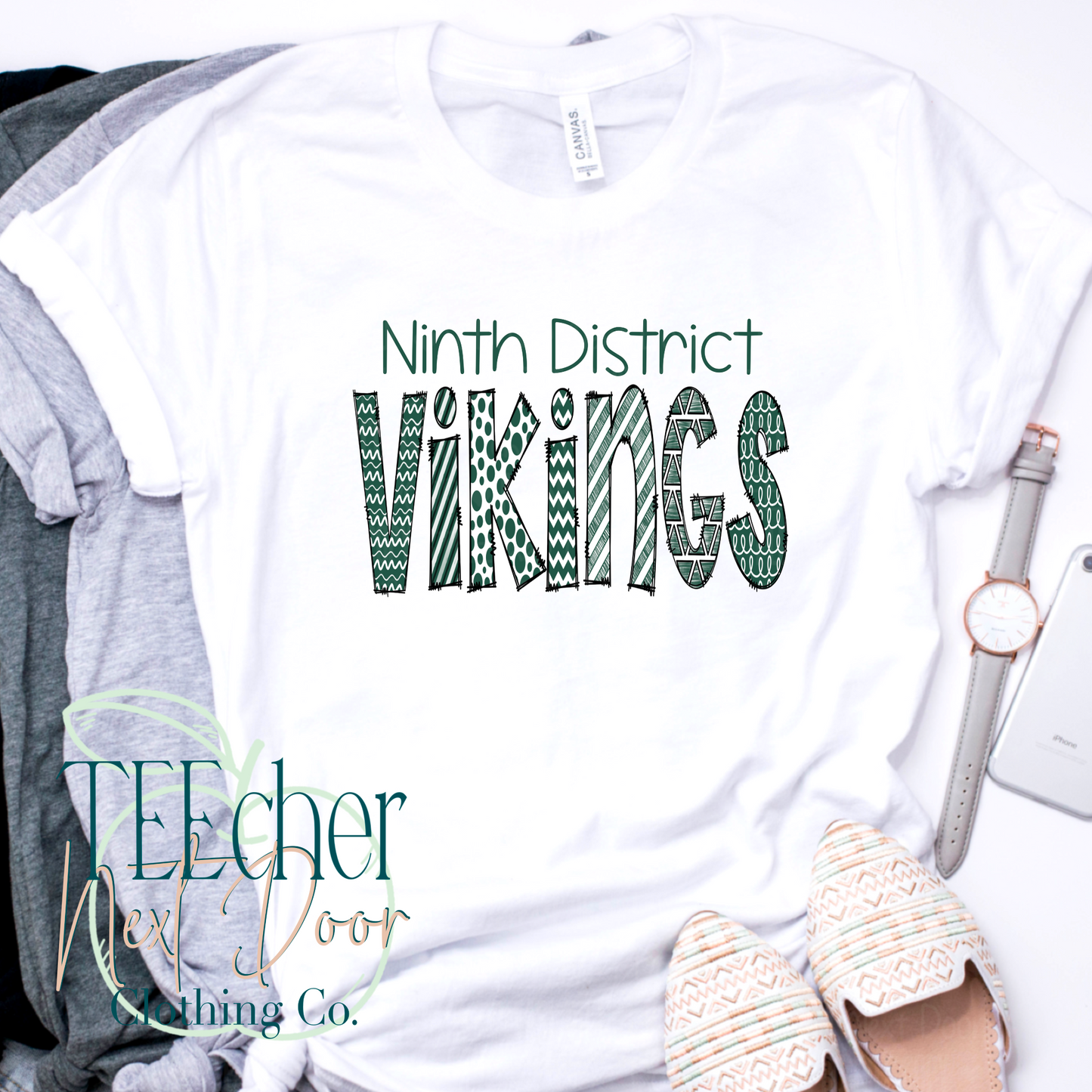 Ninth District Vikings Plaid Mascot