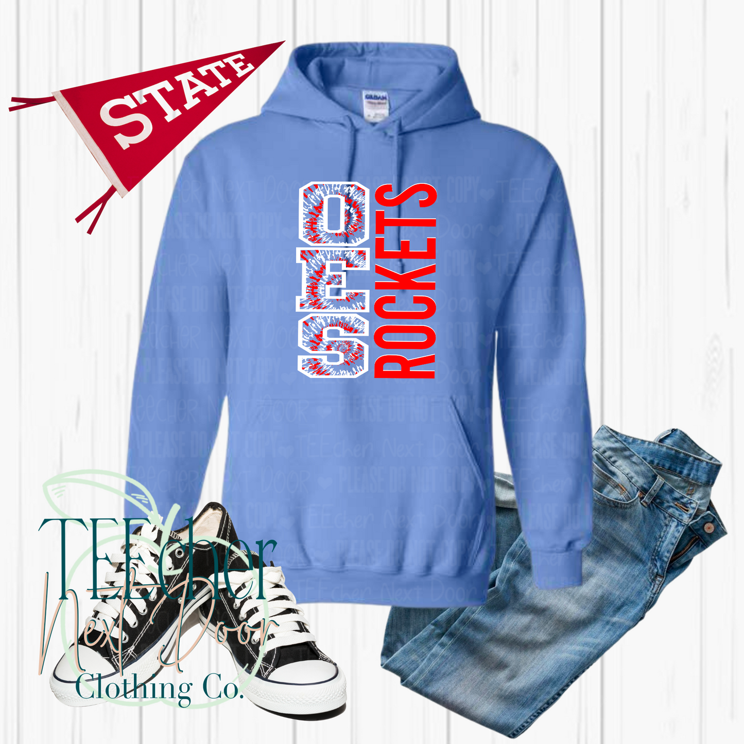 Ockerman Rockets Bold Tie Dye