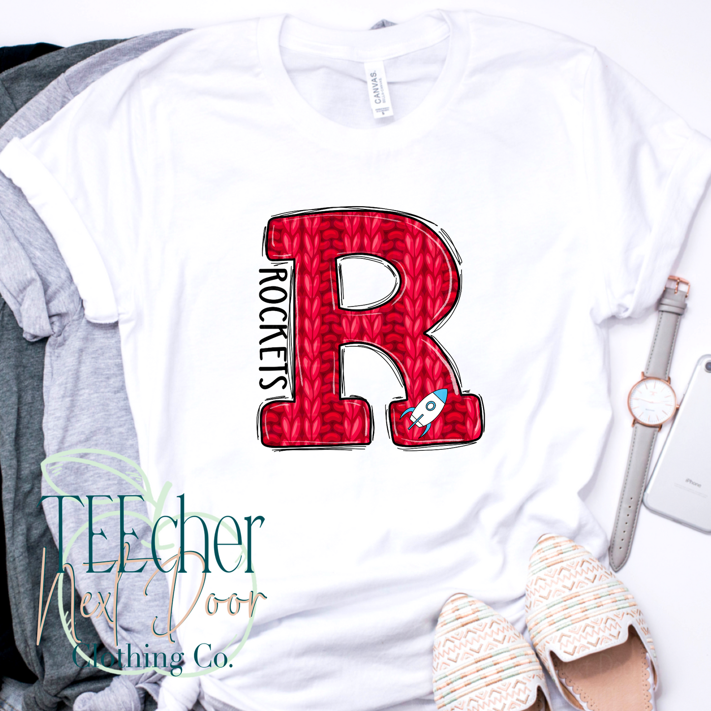 Rockets Red Varsity Sweater
