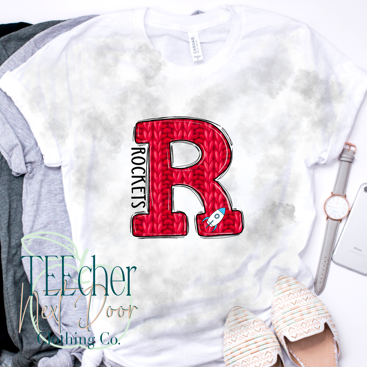 Rockets Red Varsity Sweater