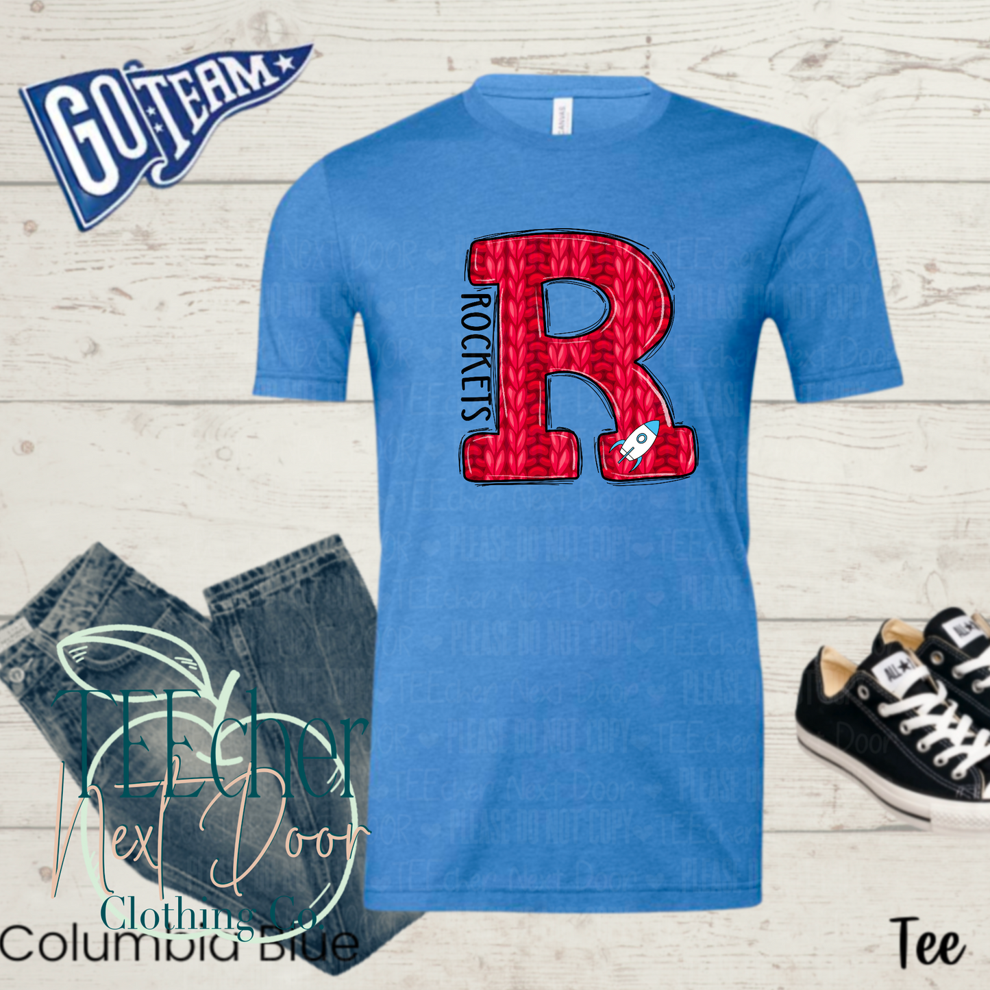 Rockets Red Varsity Sweater