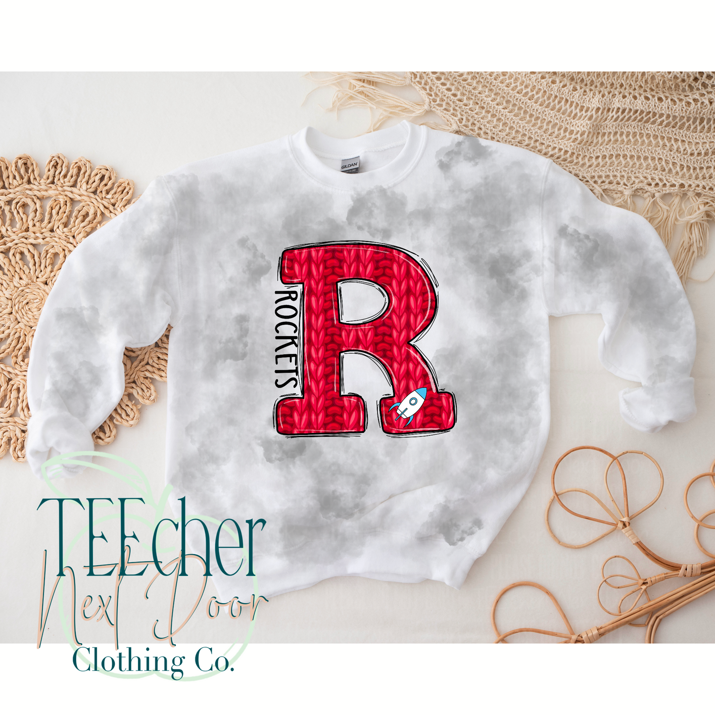 Rockets Red Varsity Sweater