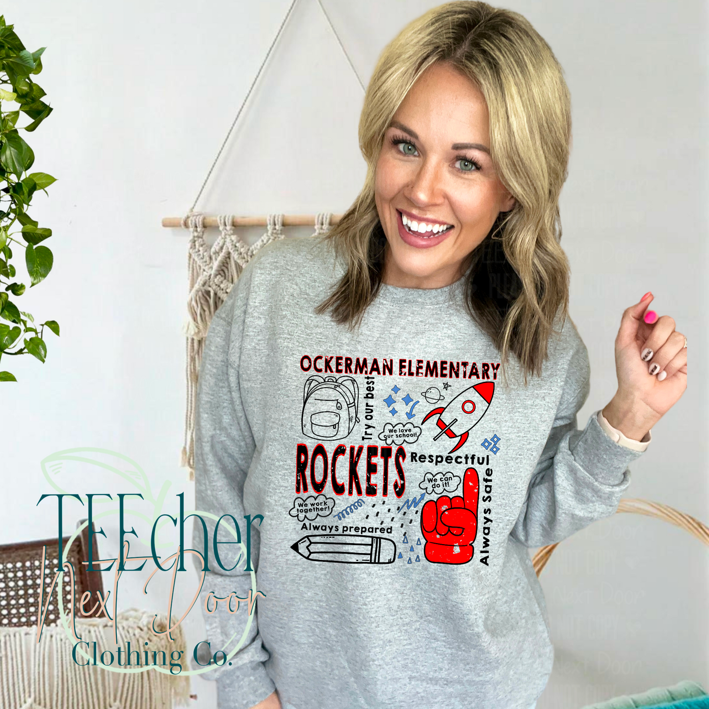 Ockerman Elementary Mascot Collage