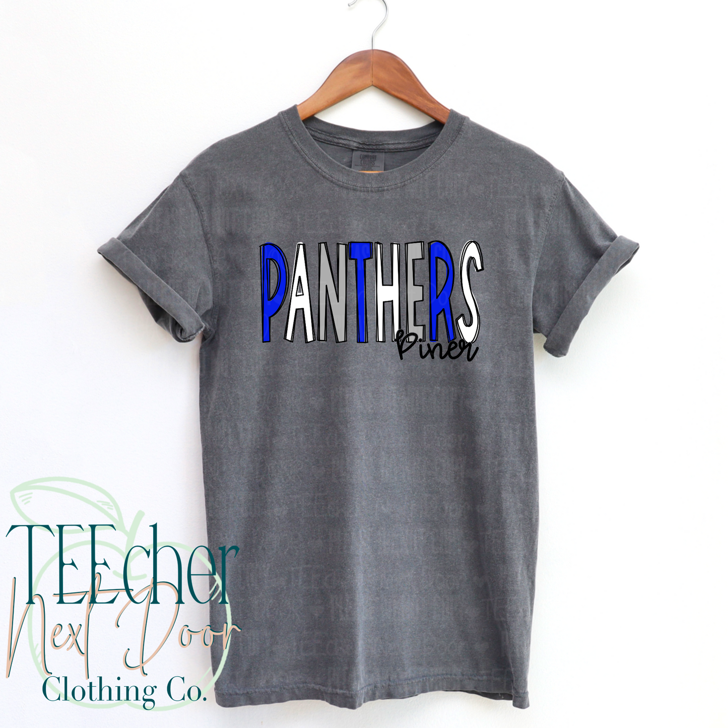 Piner Panthers Hand Drawn
