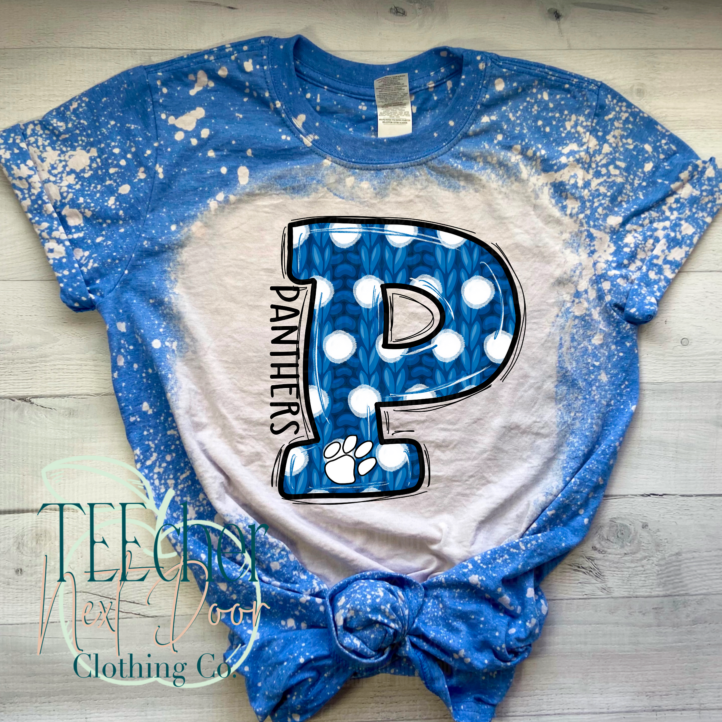 Panthers Polka Dot Varsity Sweater