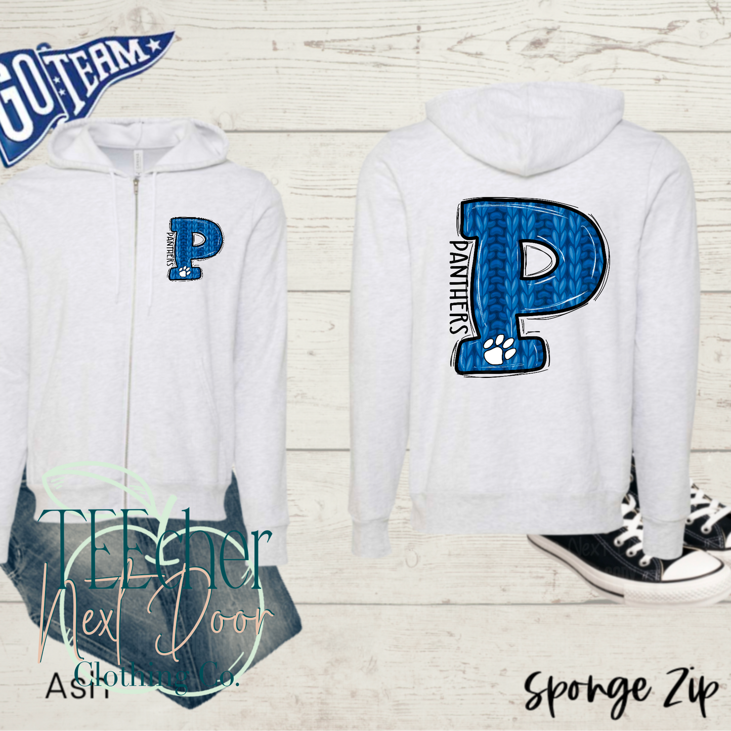 Blue Panthers Varsity Sweater