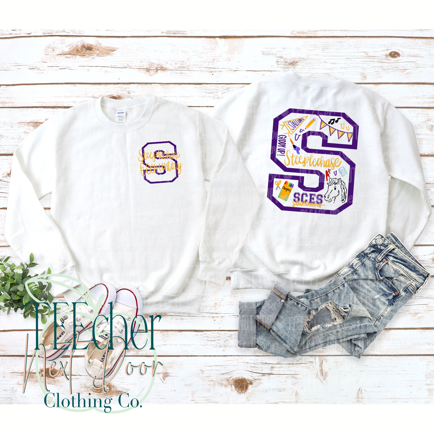 Steeplechase Hand Drawn Varsity