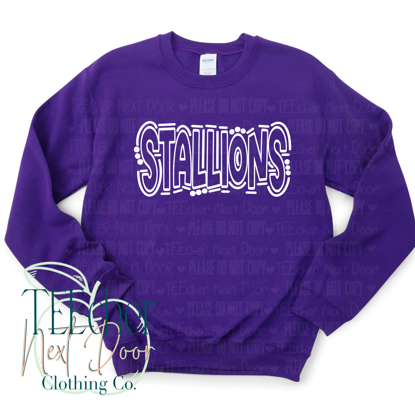Stallions Graffiti Outline