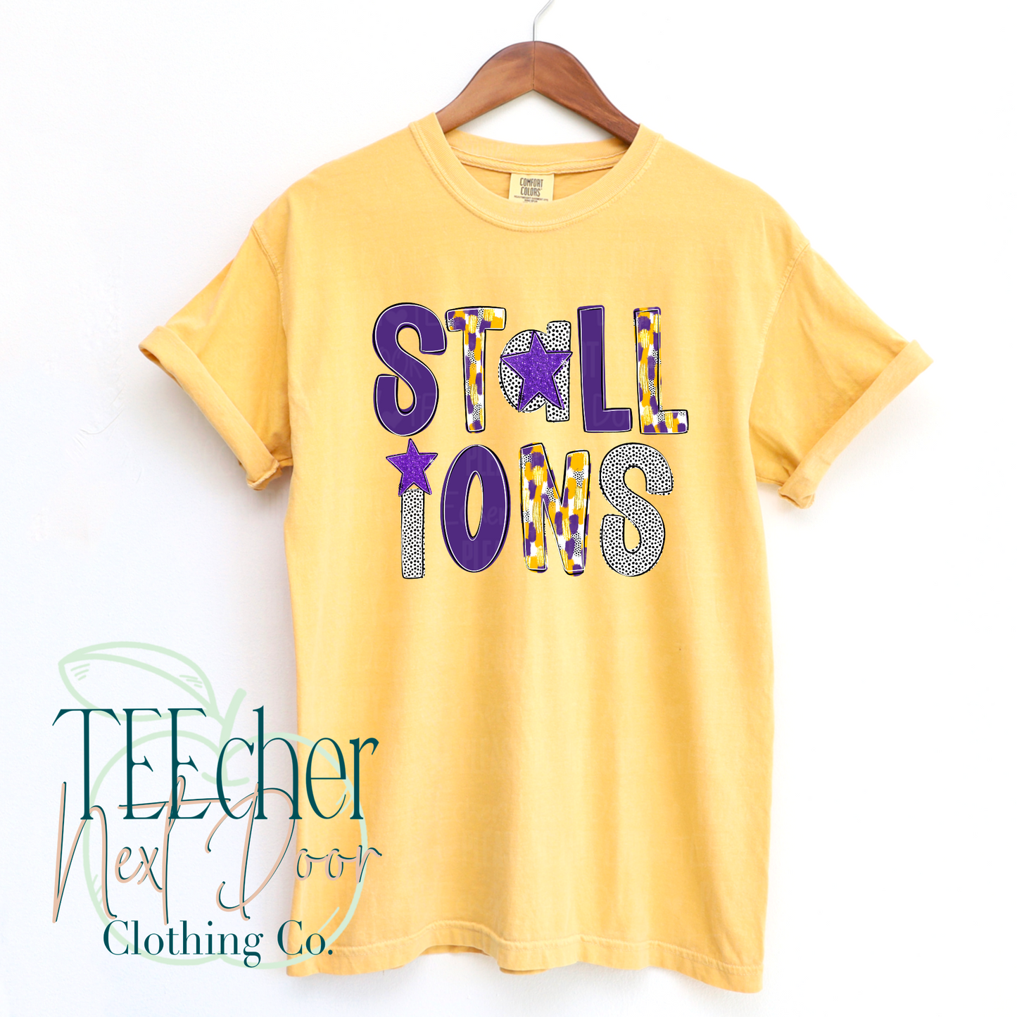 Purple & Gold Stallions Poppy