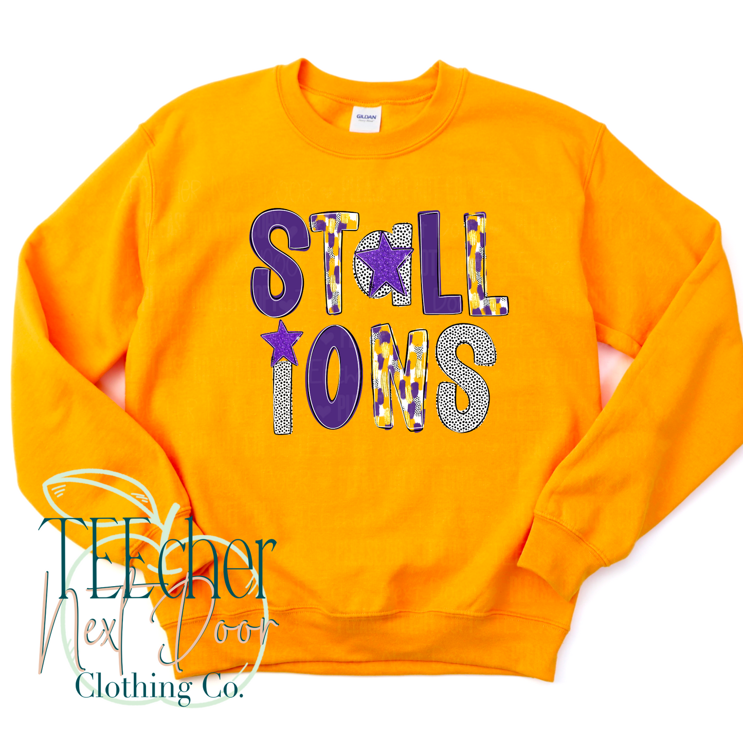 Purple & Gold Stallions Poppy