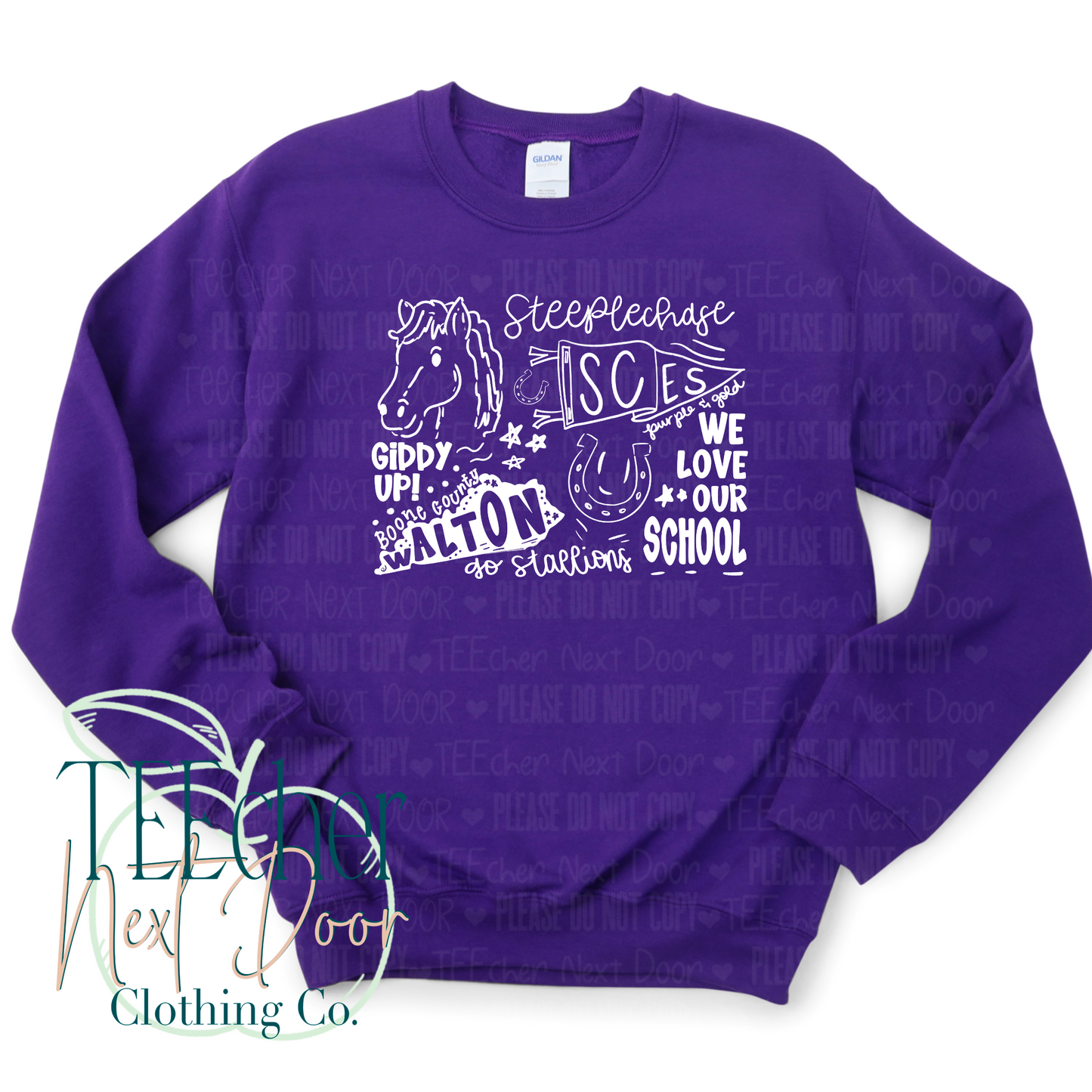Steeplechase School Spirit Doodle