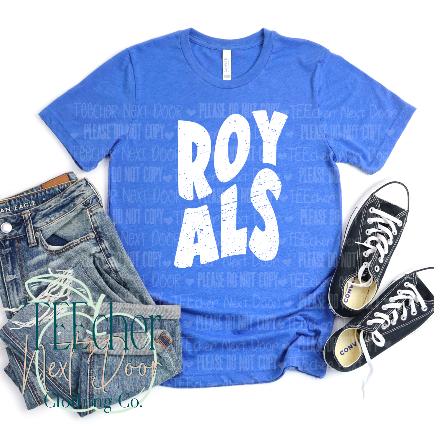 Royals Wavy Distressed