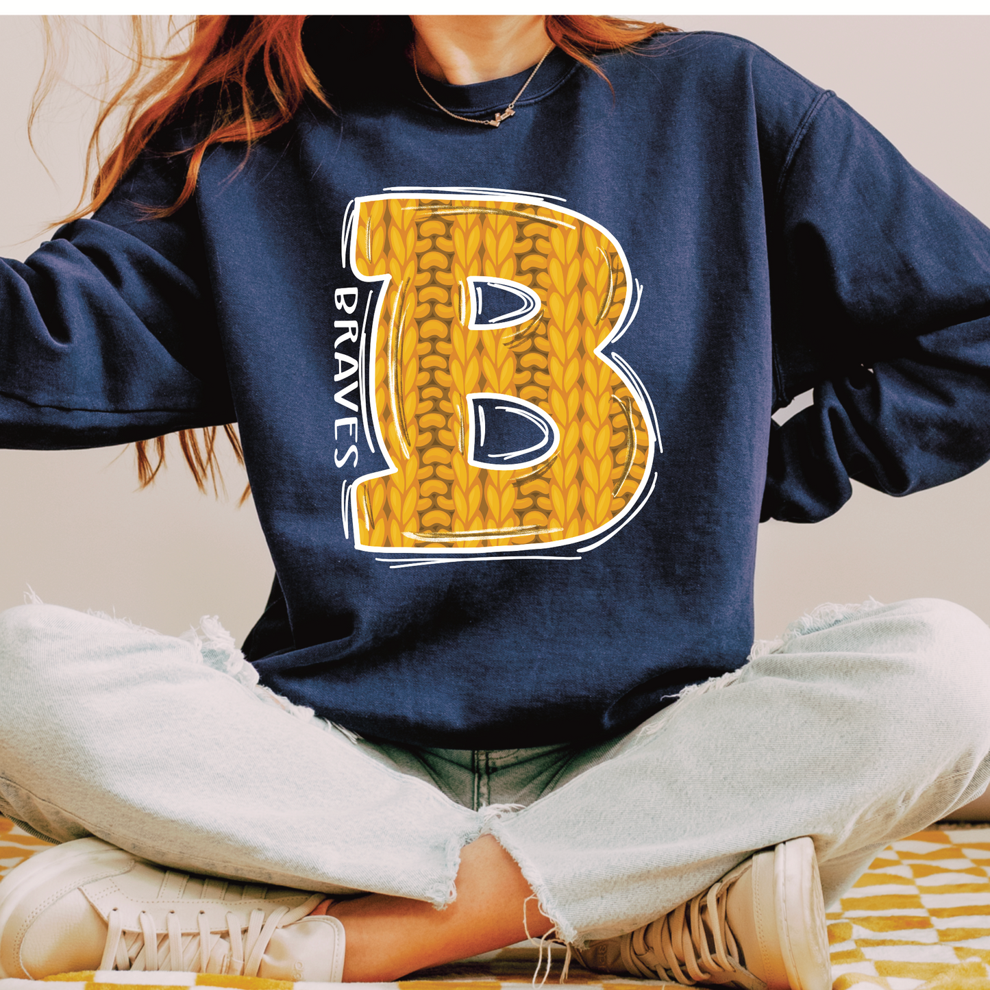 Braves Sweater Letter