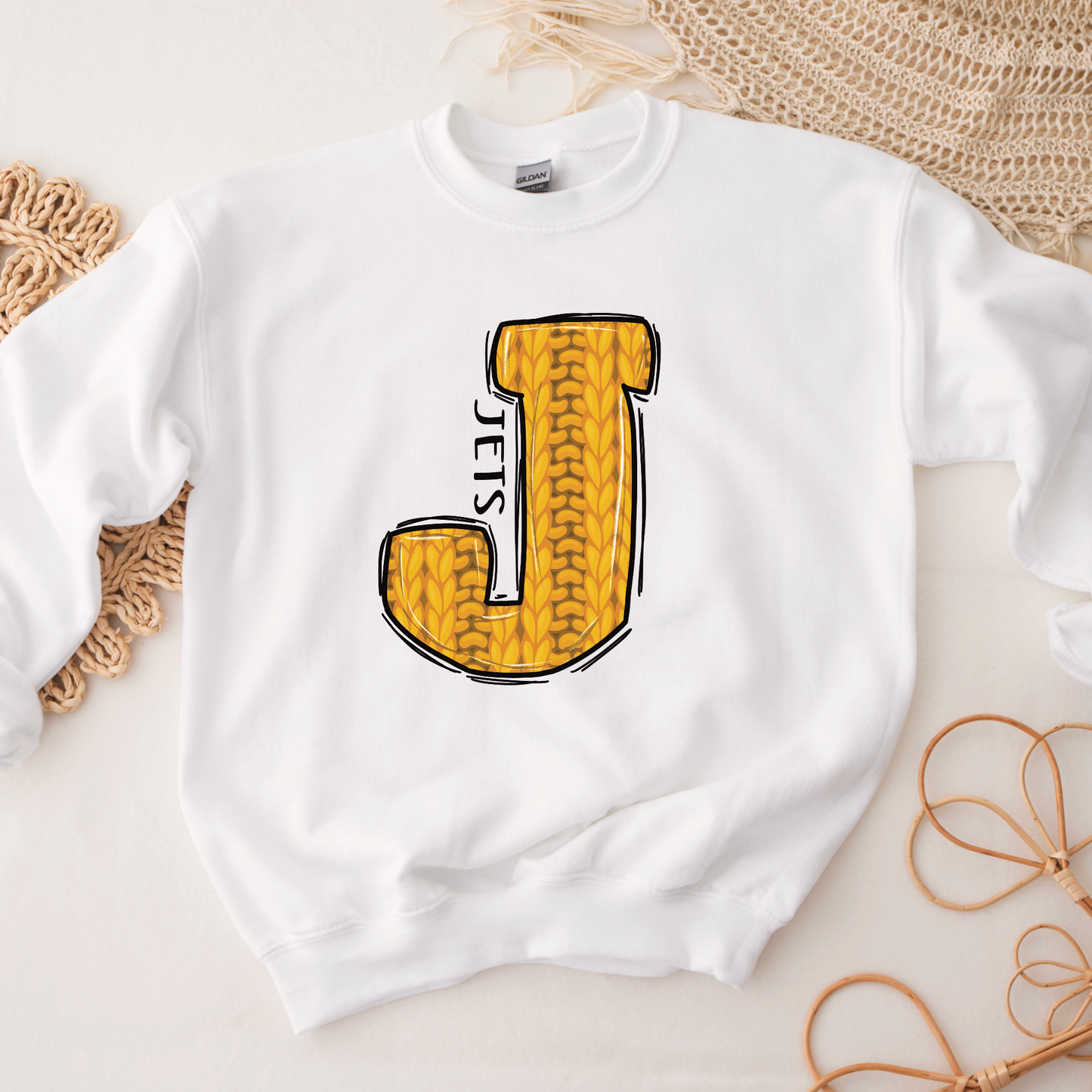 Jets Sweater Letter